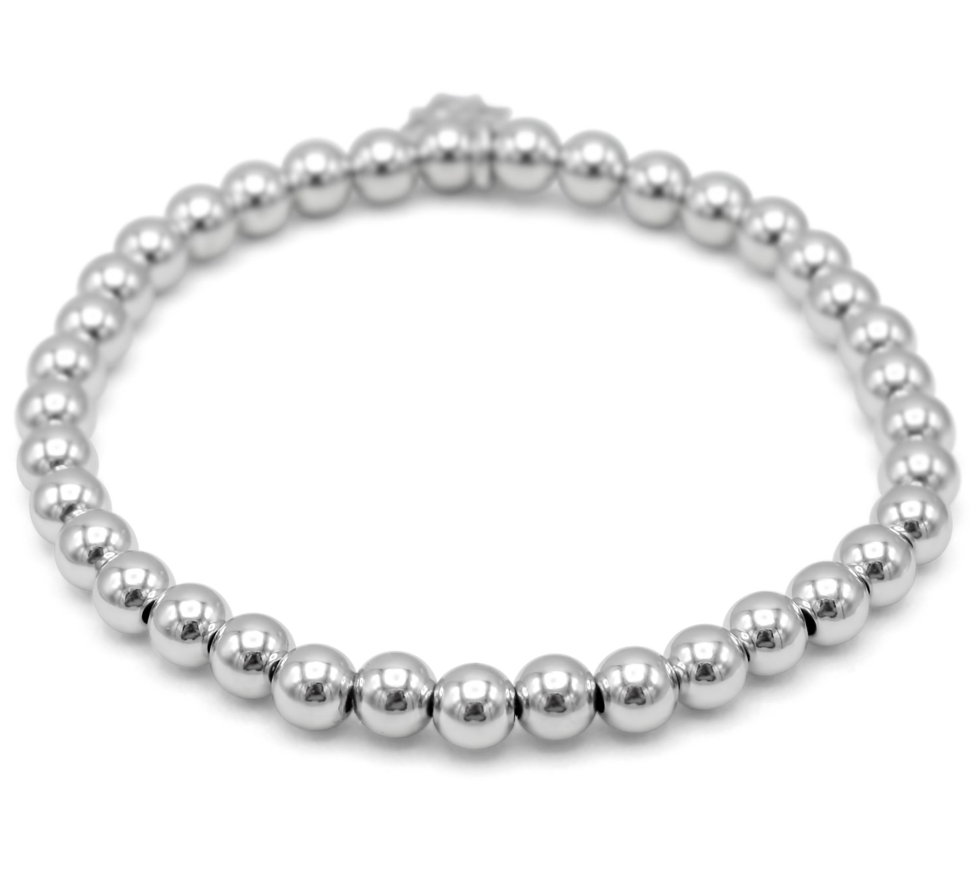 Elyse Ryan Sterling Silver Bead Stretch Bracelet