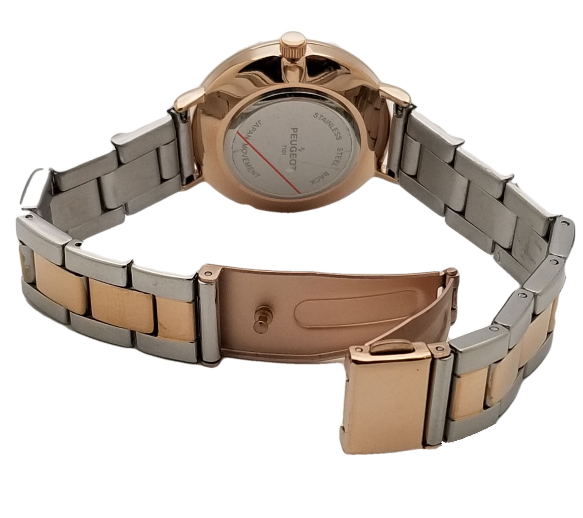 Peugeot Woman's Two-Tone Bracelet Watch