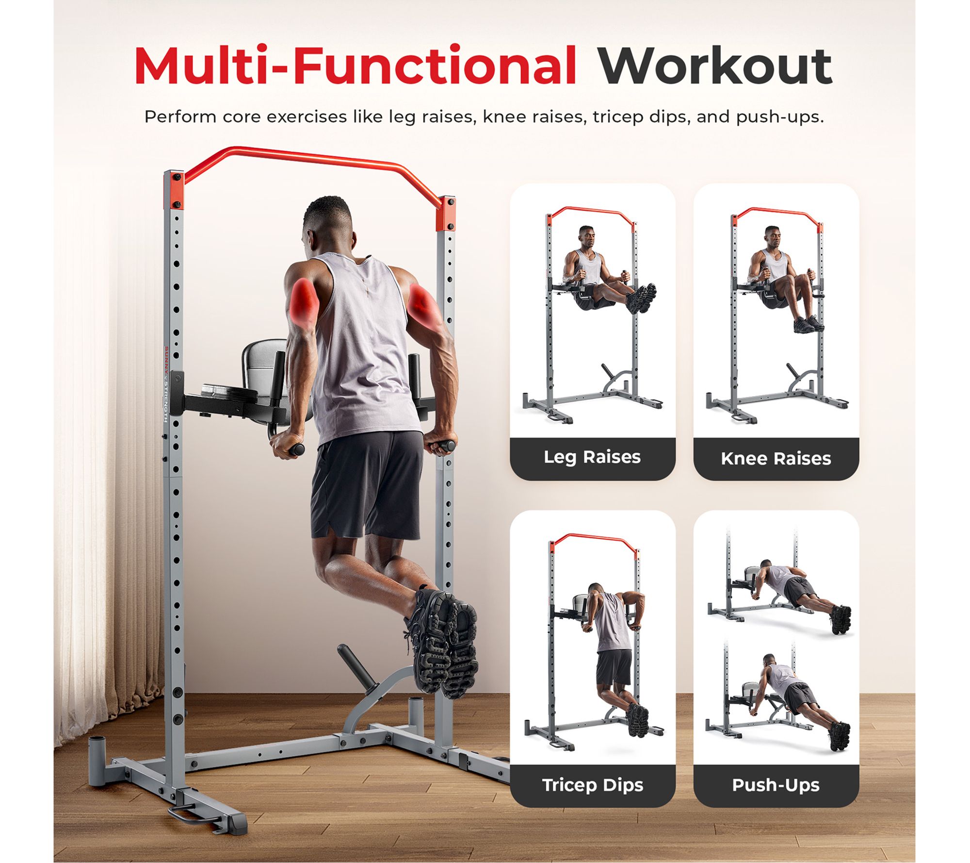 Sunny Adjustable Multi-Function Dip Station