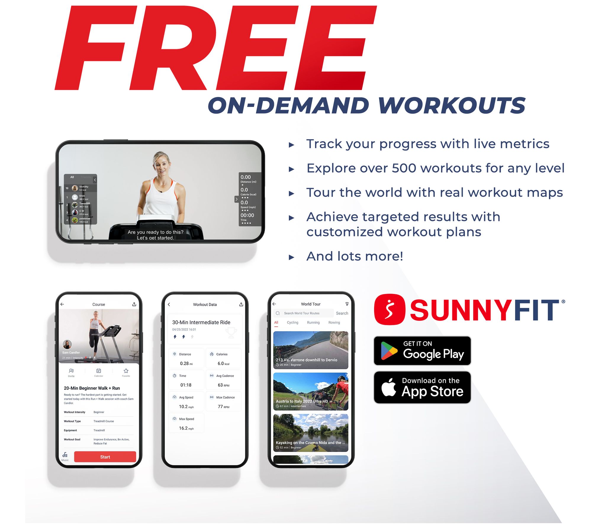 Sunny Health & Fitness Smart Compact Treadpad Treadmill