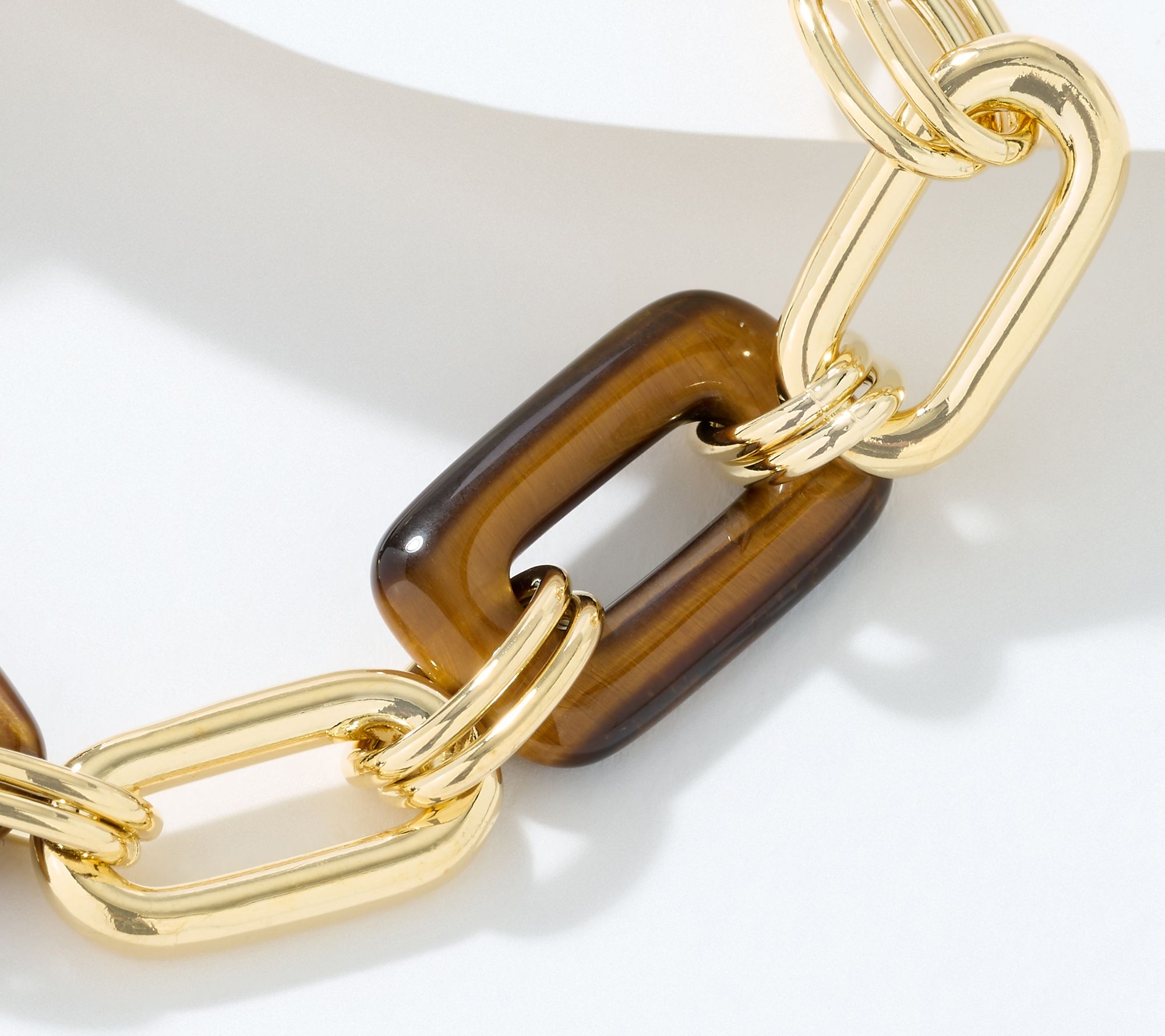 David Markstein Bronze Elongated Oval Gemstone Bracelet