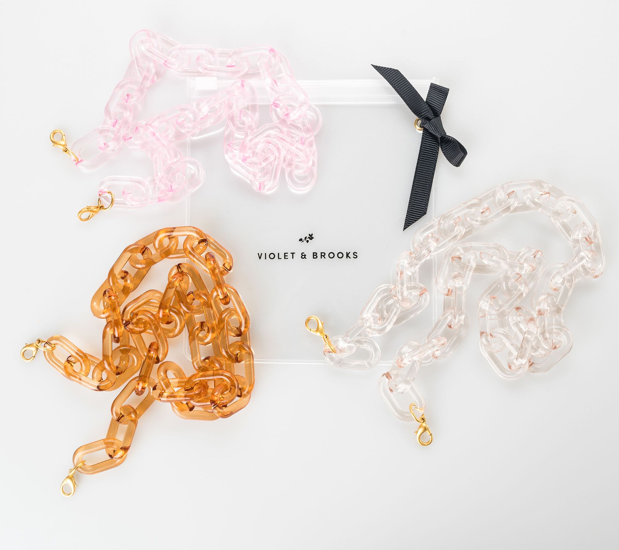 Violet & Brooks Lucite Face Covering Chain