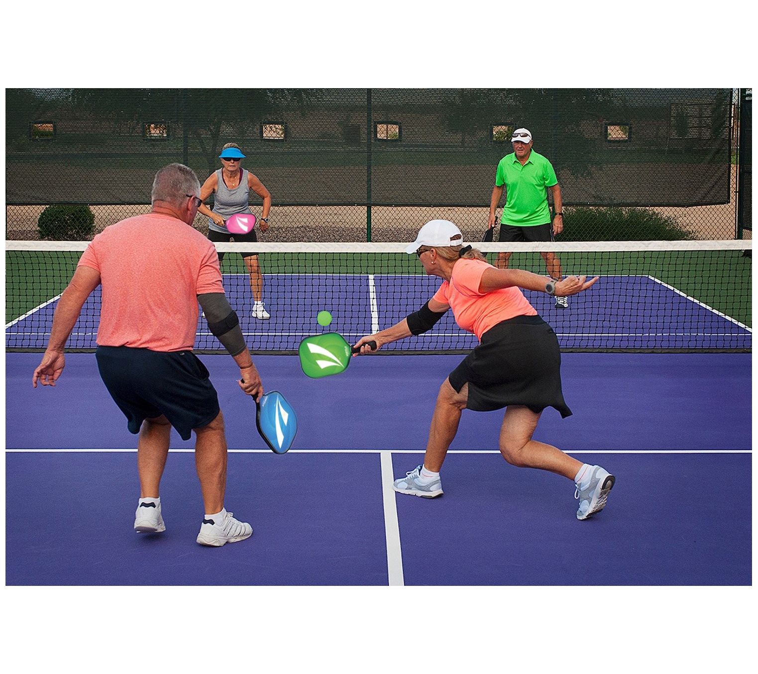 VORTExX 8-Pc Deluxe Pickleball Set with 2 Paddles