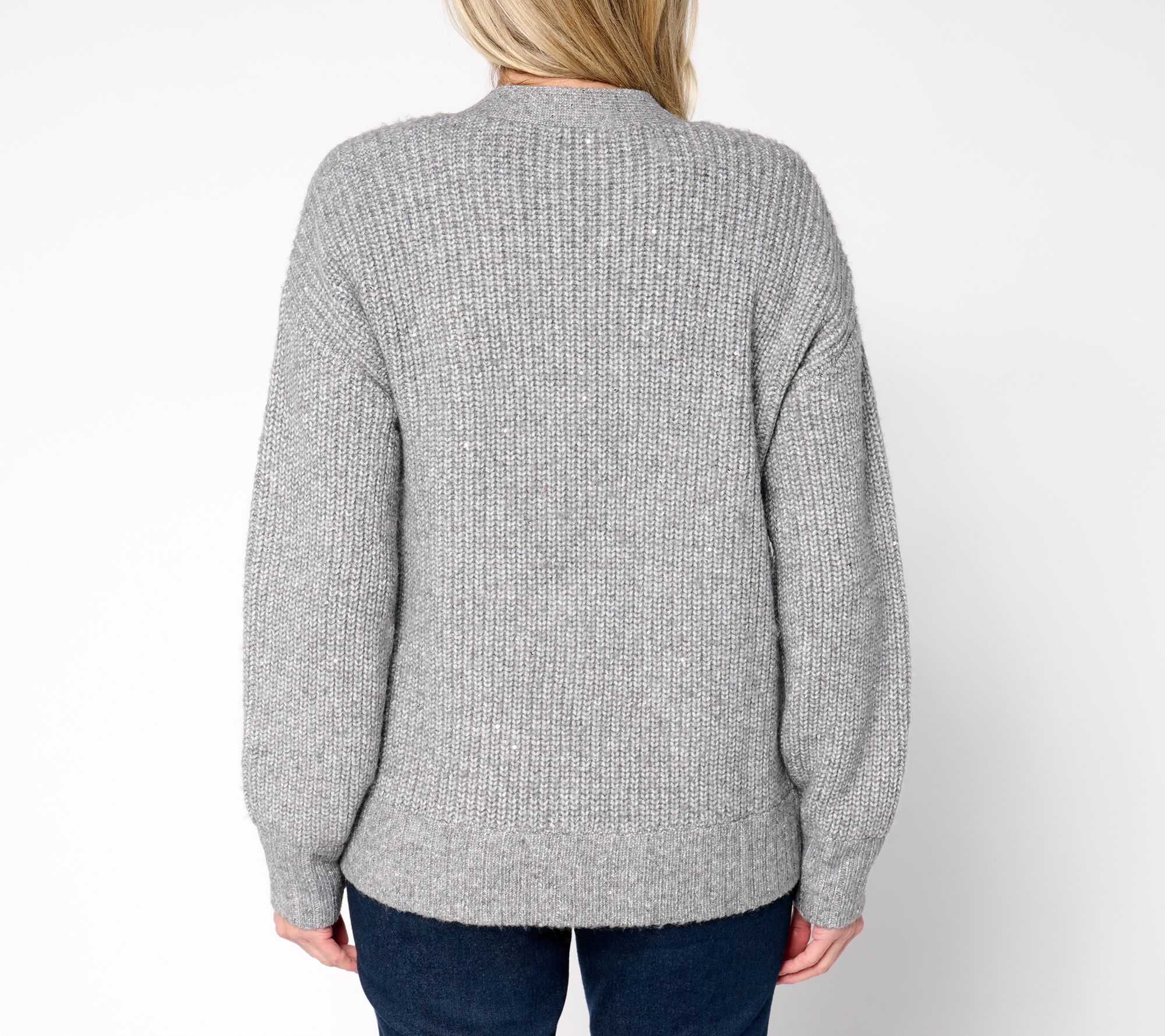 Studio Park x Amy Stran Button Front Sparklin' Cardigan