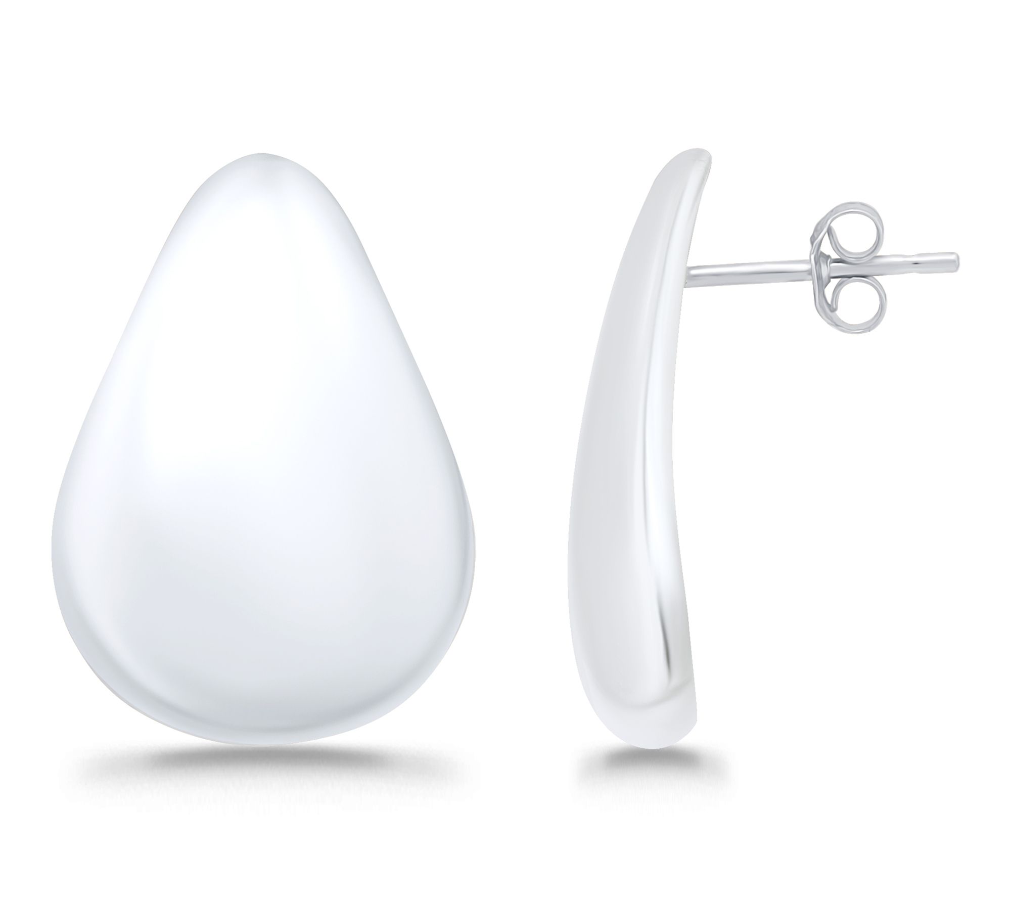 Or Paz Sterling Silver Teardrop Polished Stud Earrings