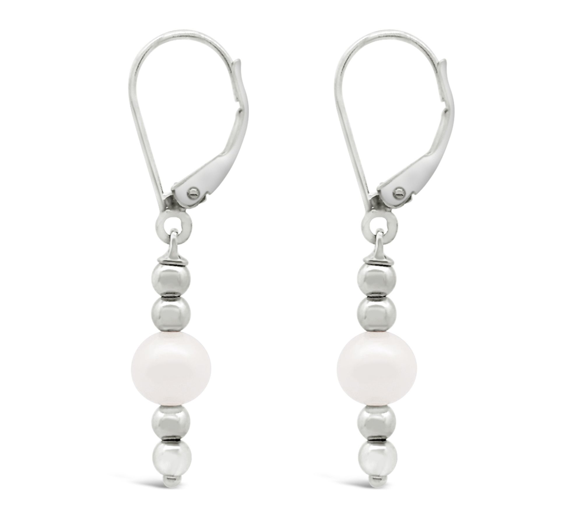 Elyse Ryan Sterling Silver Cultured Pearl DropEarrings