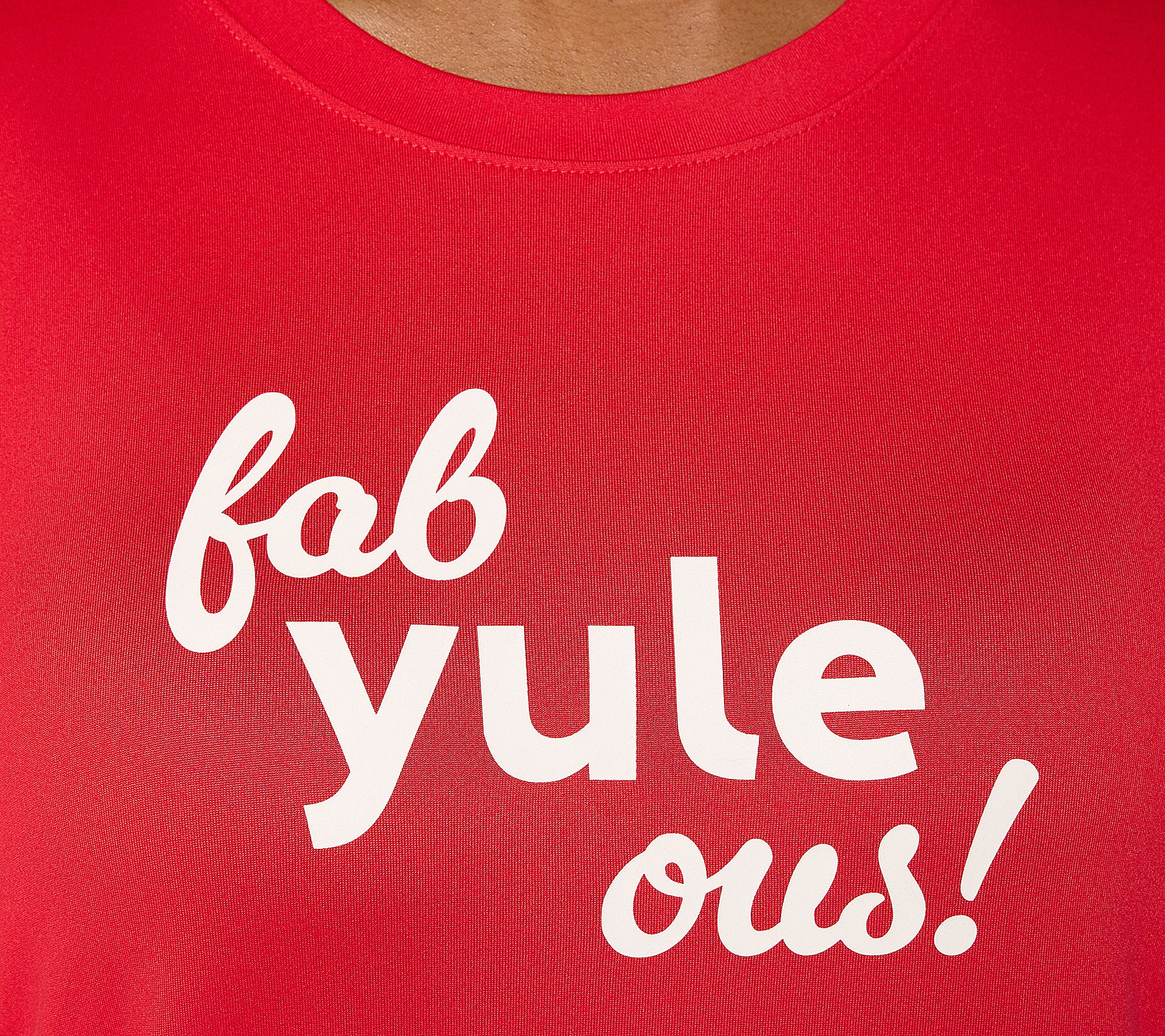 AnyBody Tall Lush Jersey Message Top and Joggers Set