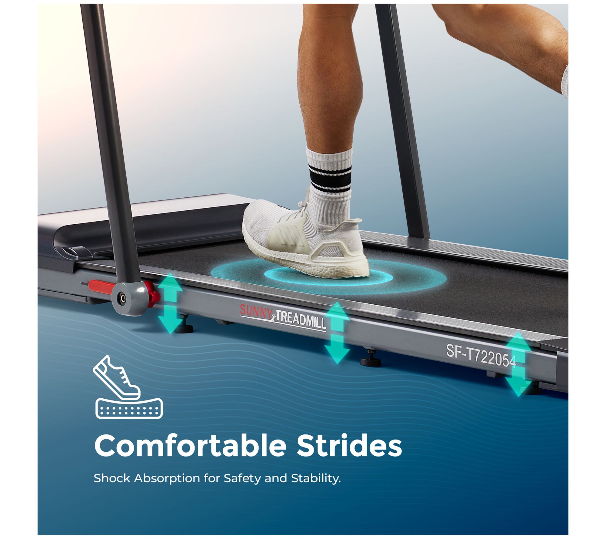 Sunny Health Fitness Pegasus Smart Folding Treadmill