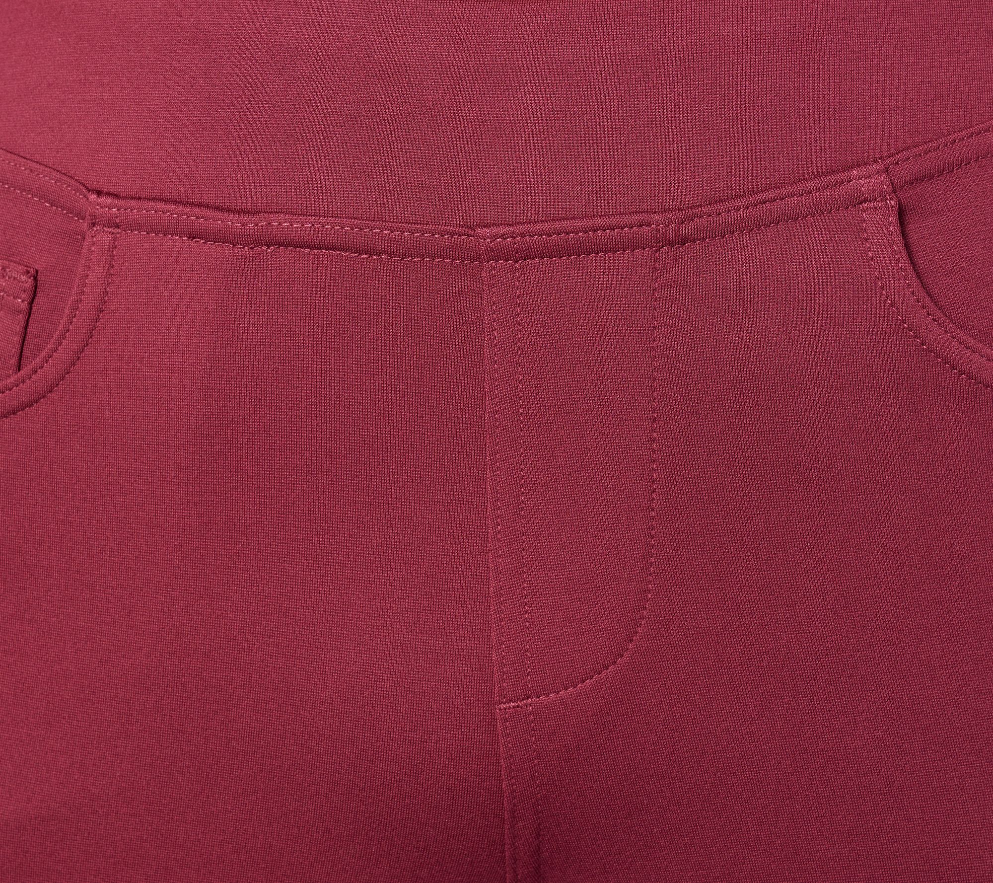 Belle by Kim Gravel Petite Perfect Ponte Straight Leg Pant