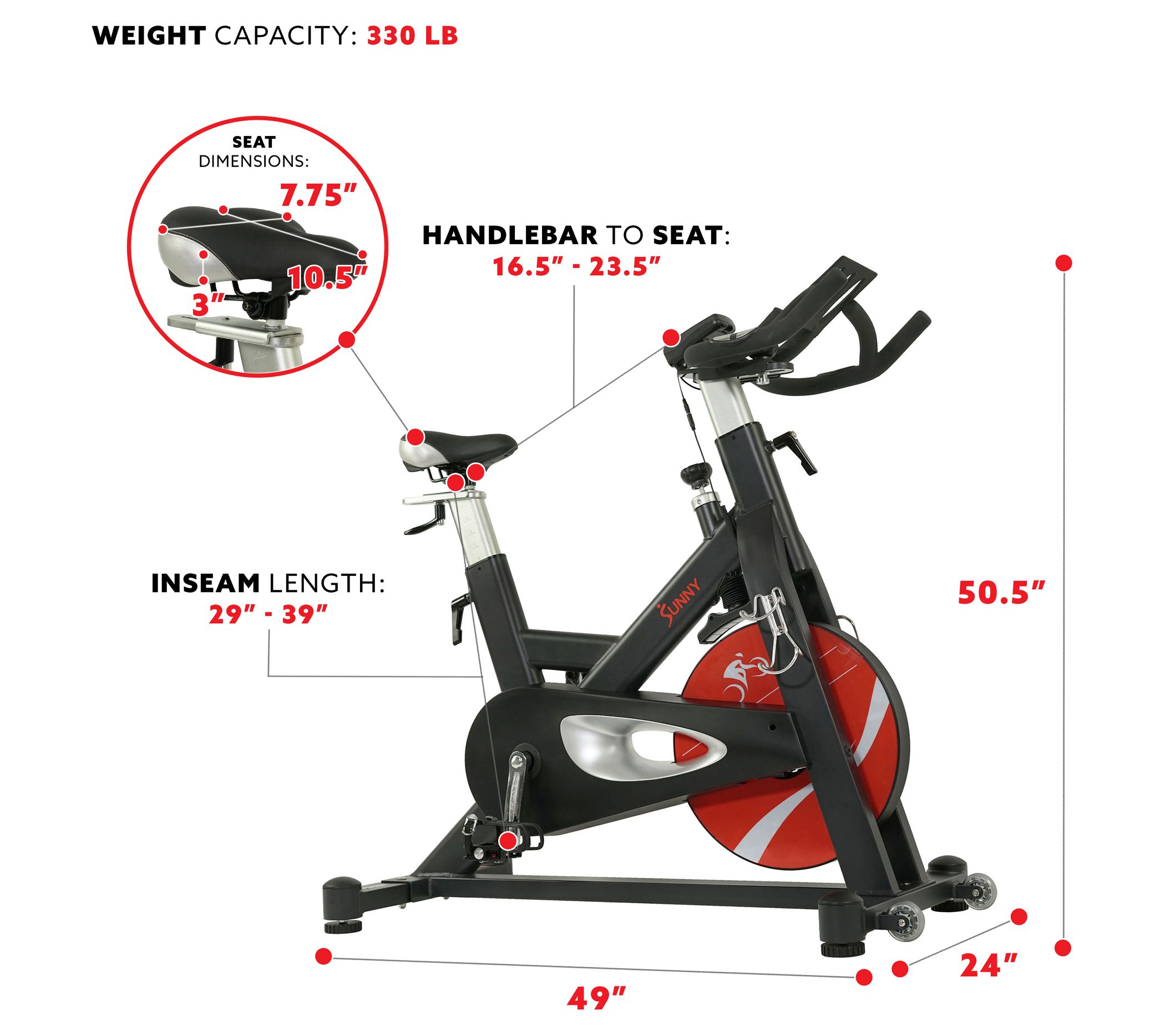 Sunny Health & Fitness Evolution Pro II Magneti c Cycle Bike