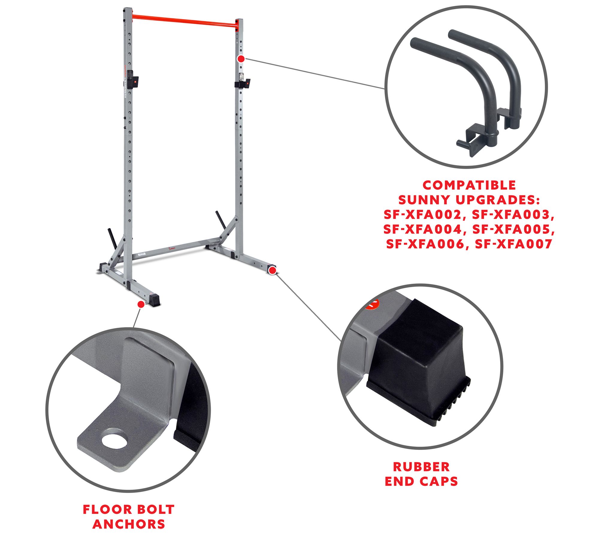 Sunny Health Fitness Squat Stand Power Rack