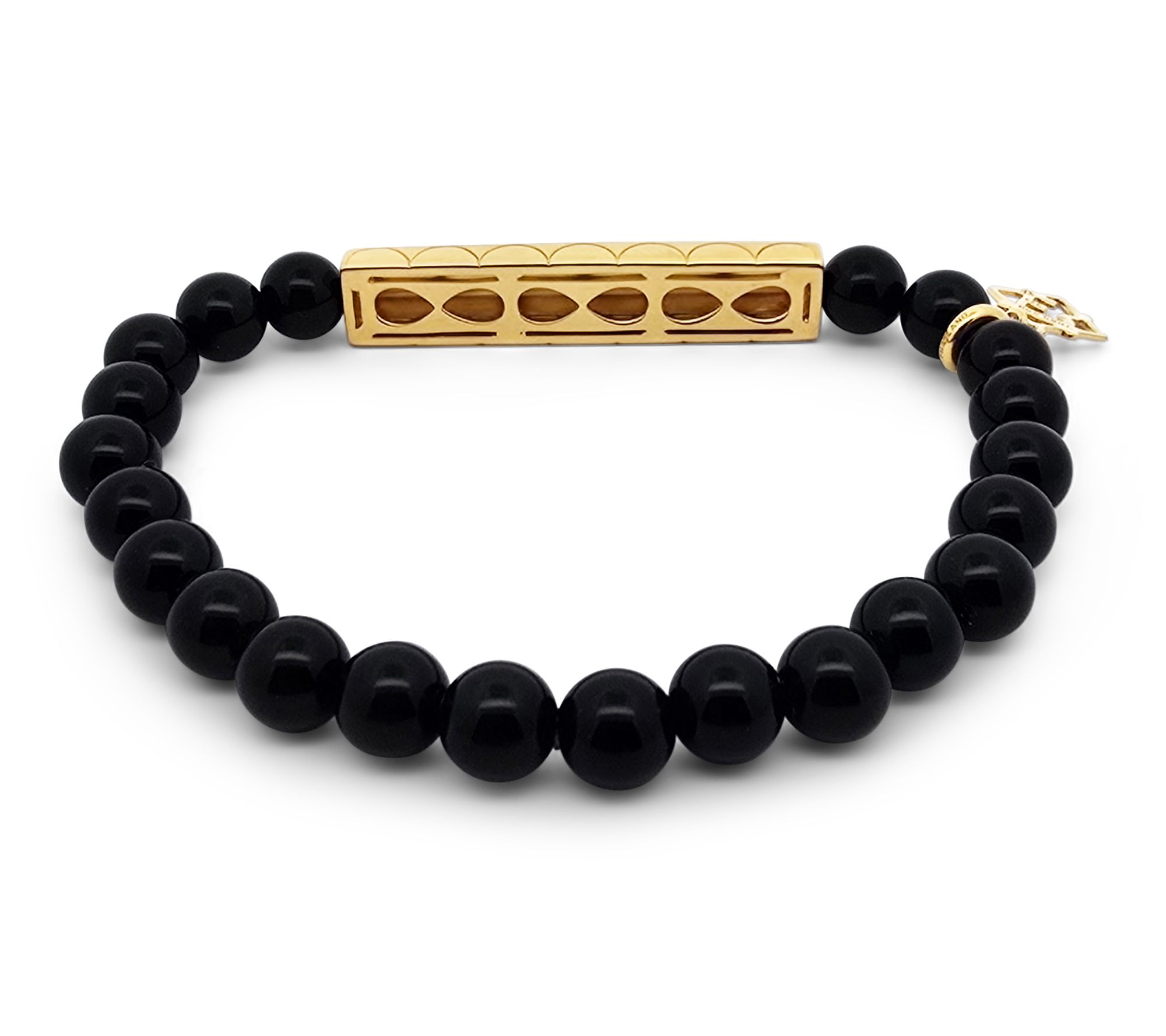 Elyse Ryan 14K Gold Clad Onyx Best Friends ForLife Bracelet