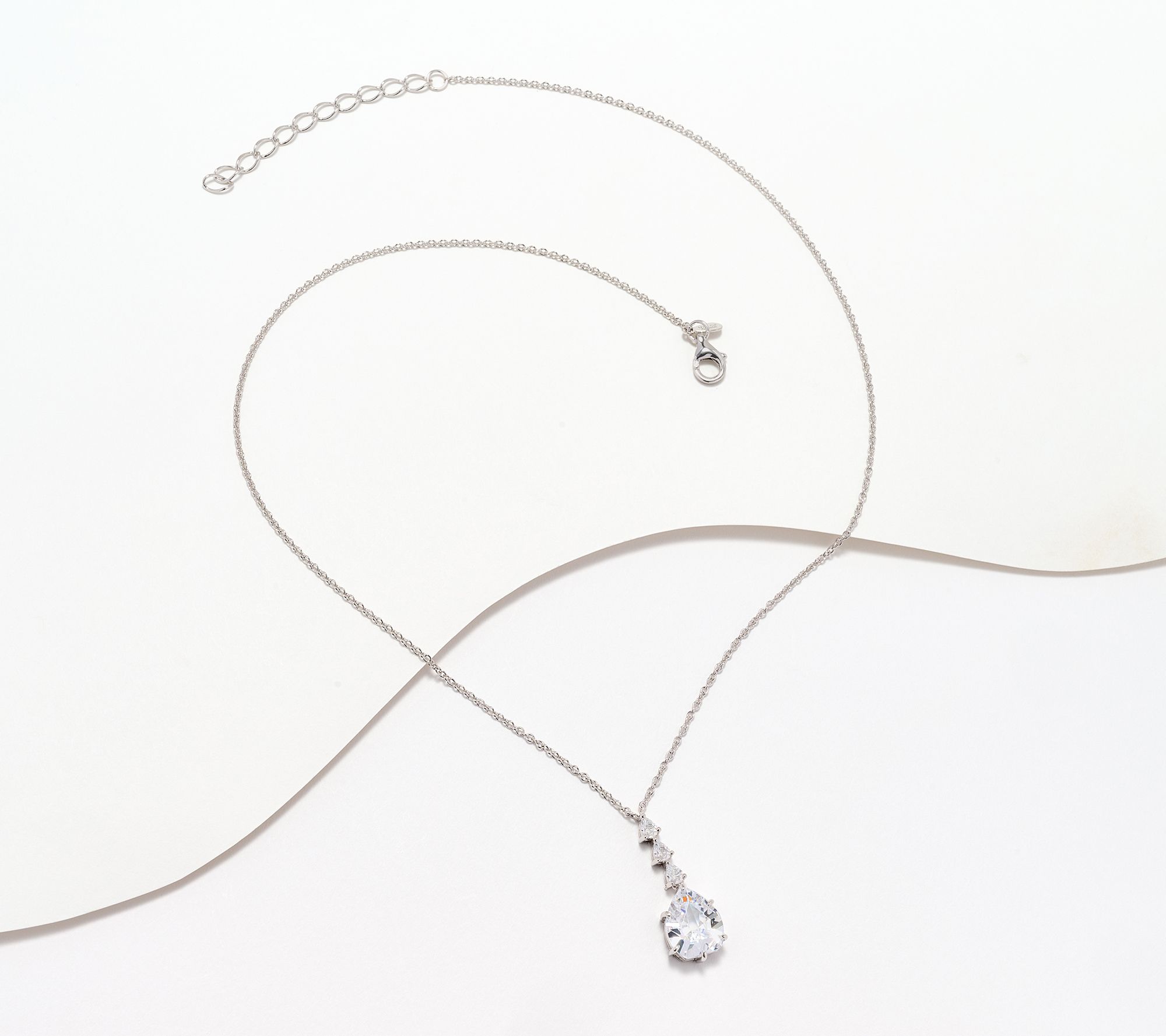 Diamonique x Kathy Levine Lorraine Historic Cut Necklace, Sterl