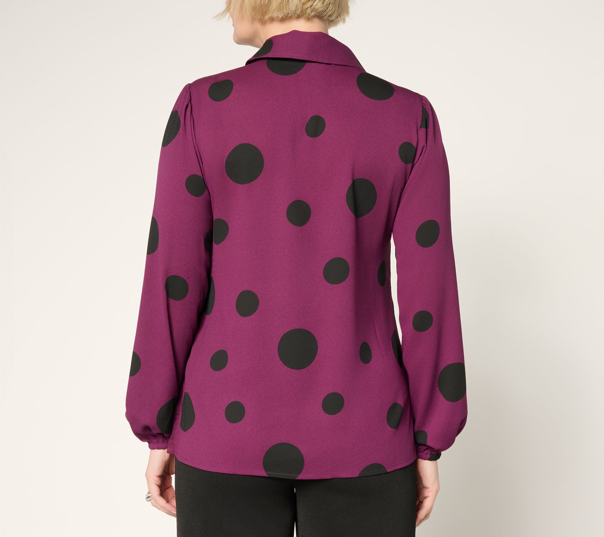 Brandis Dress out Loud Blouson Sleeve Bow Tied Blouse