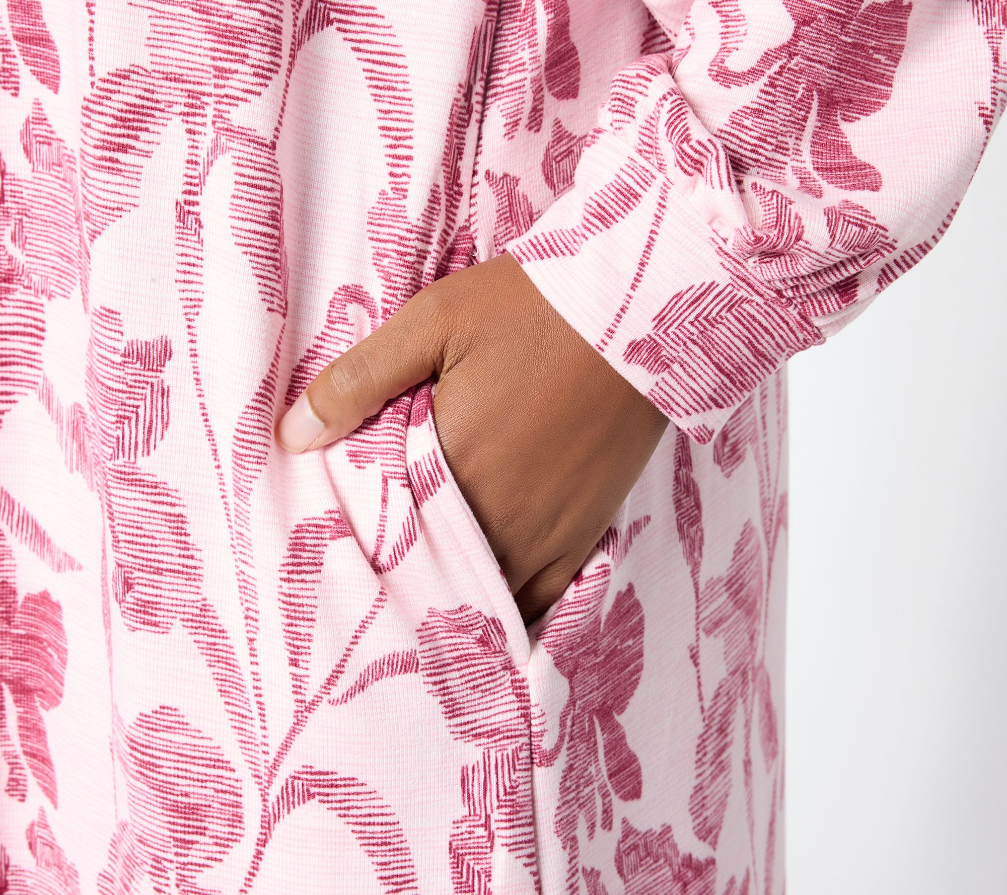 Stan Herman Double Brushed Sweater Knit Maxi Dress