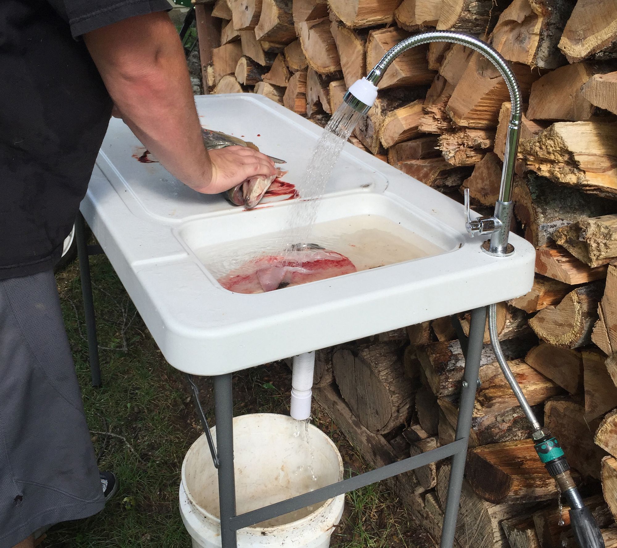 Sportsman Series Folding Fish Table With Faucet