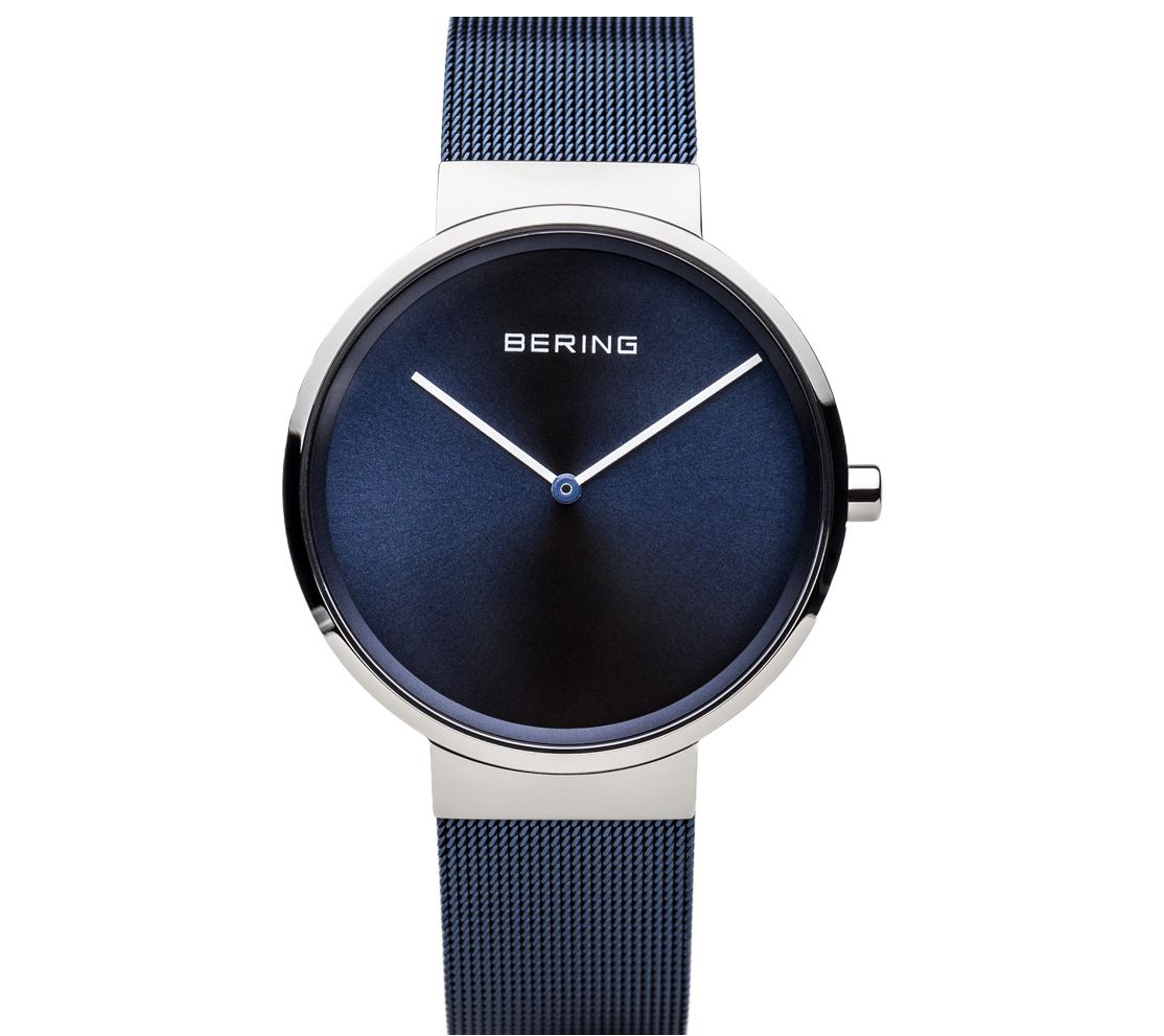 Bering Unisex Blue Stainless Milanese BraceletWatch
