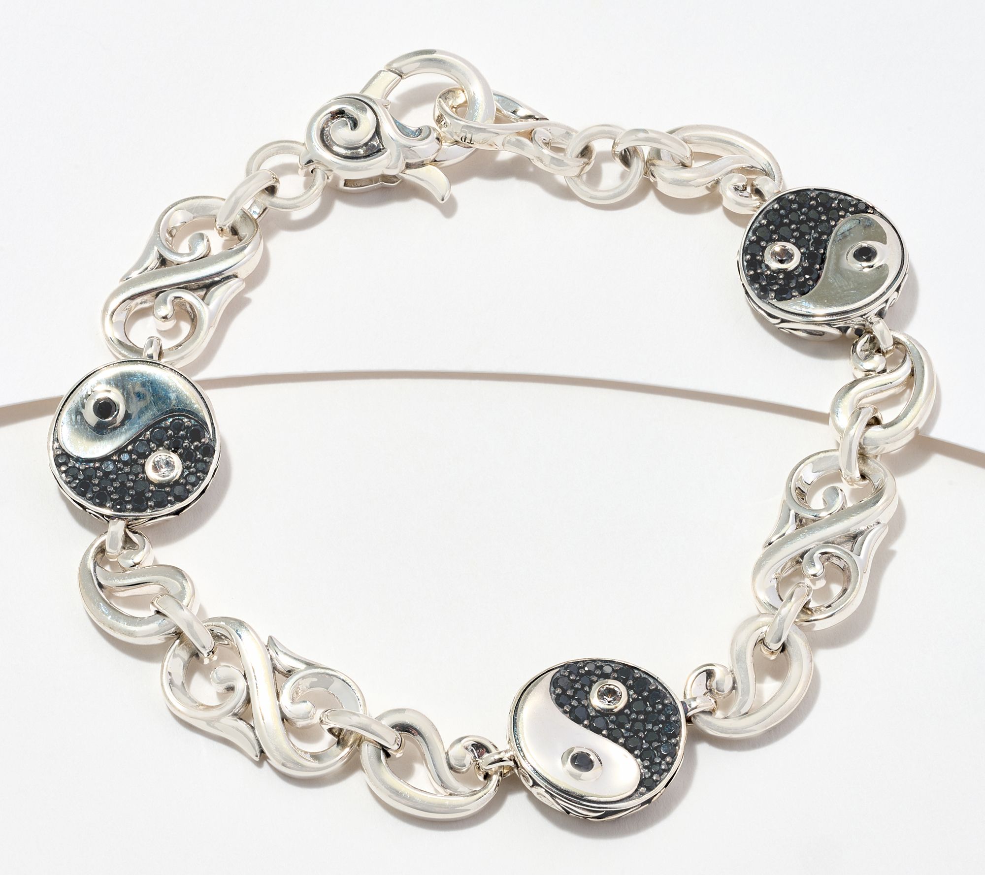 Third Person Sterling Silver Creative Soul Yin Yang Bracelet