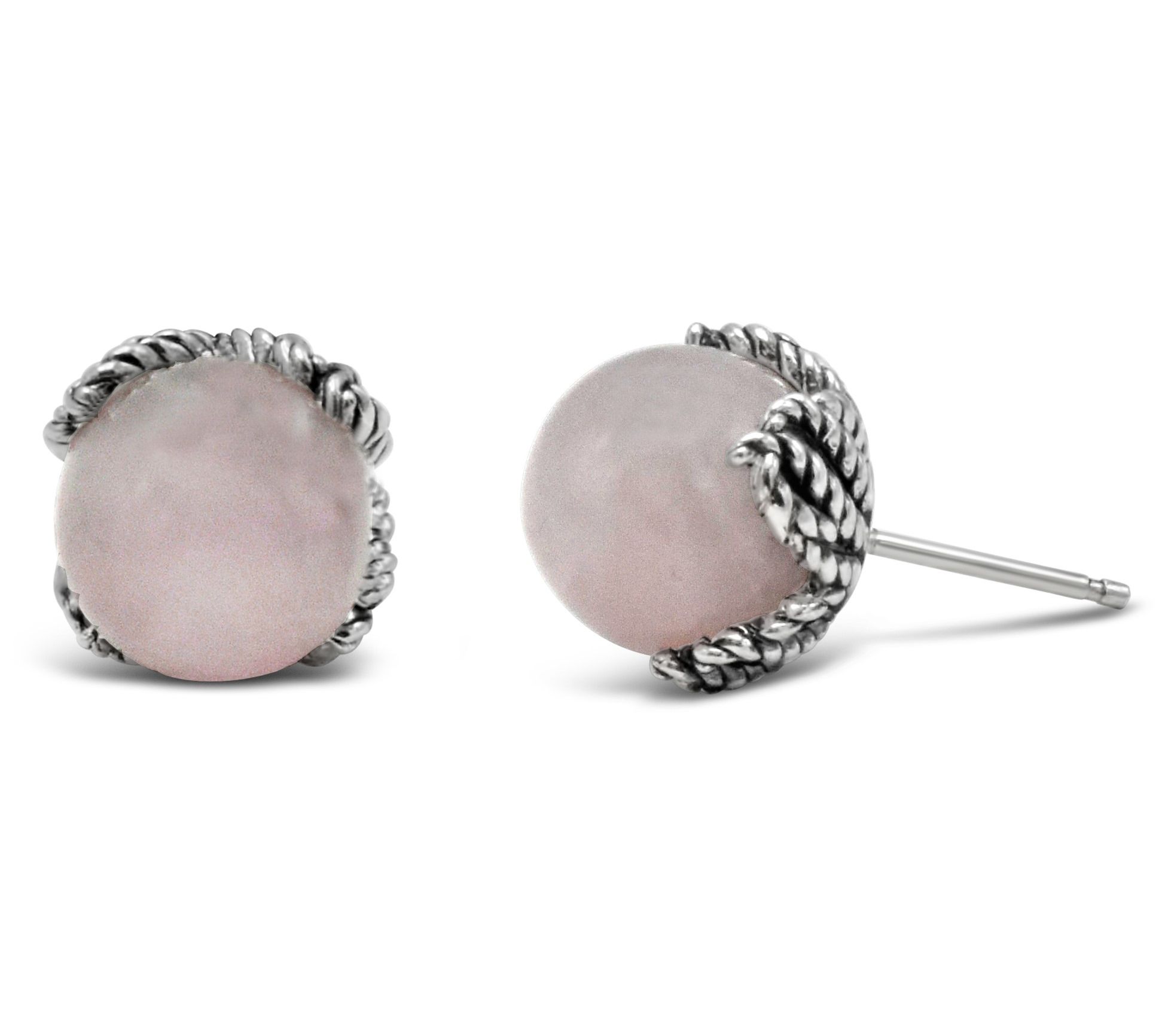 Tiffany Kay Studio Sterling Silver Rose Quart zStud Earrings