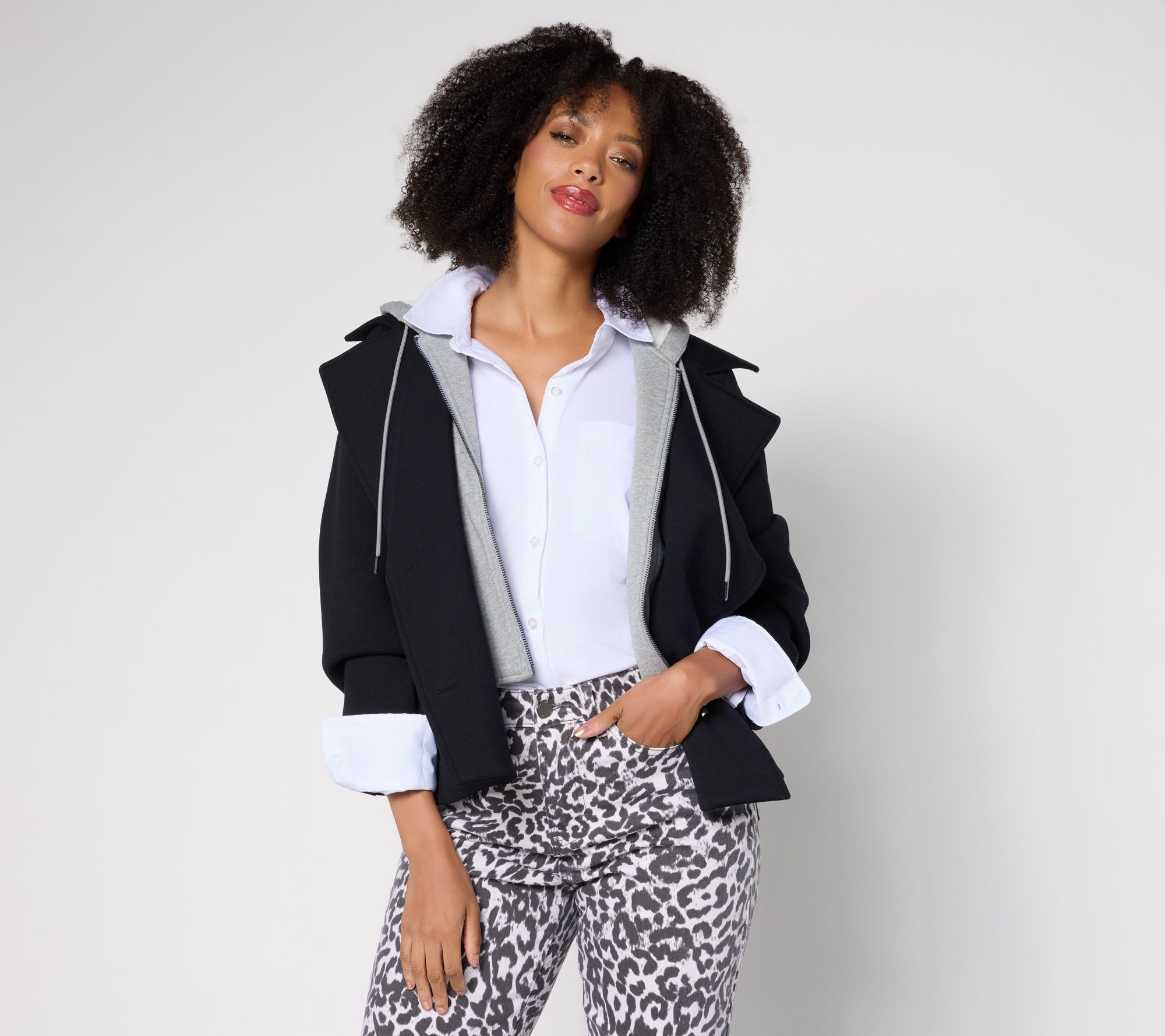 RM Studio x Rebecca Minkoff Kelly Peacoat w/ Removeable Hood