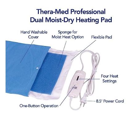 Thera-Med King Professional Heating Pad w/ Wash able Cover