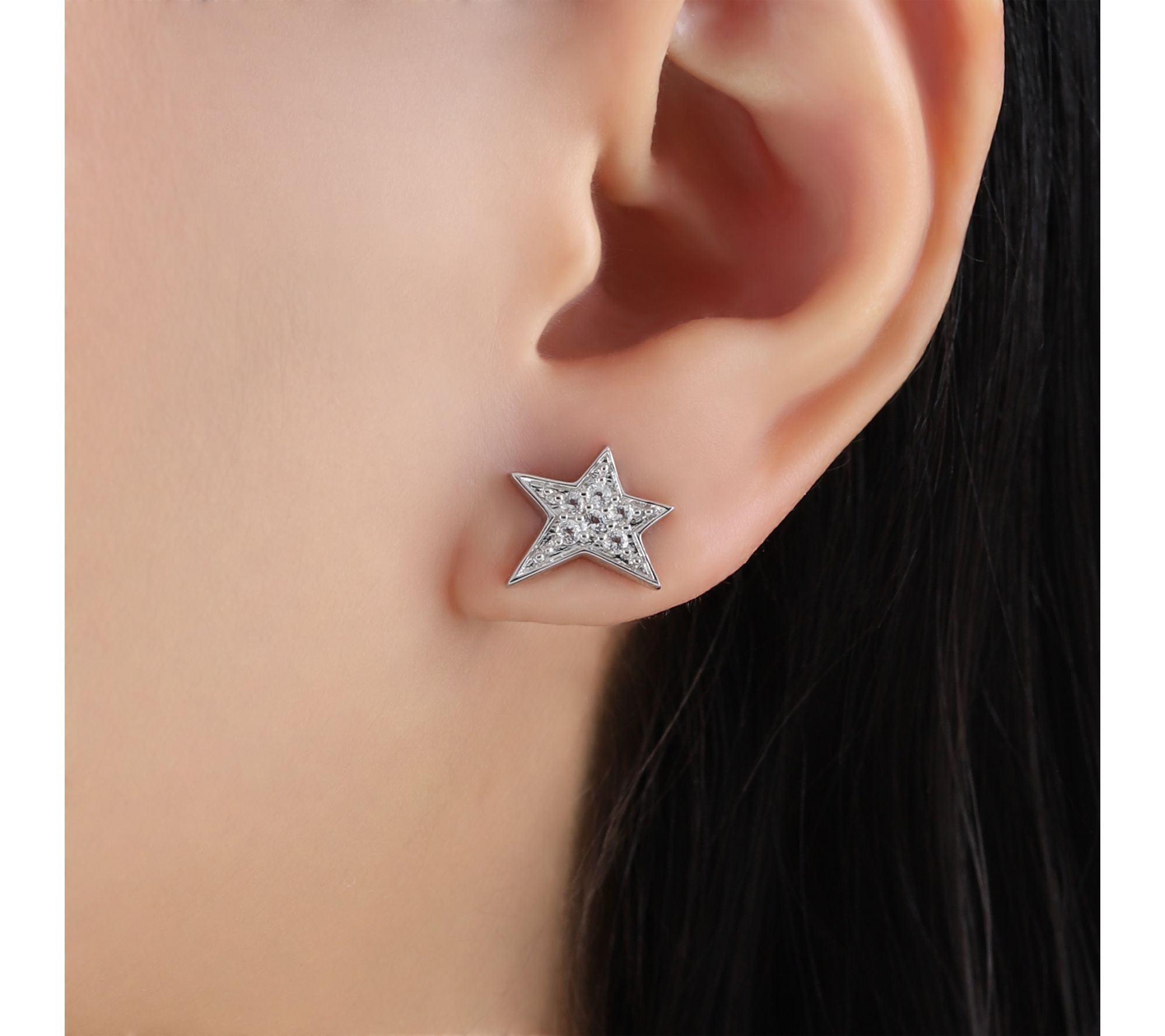 Margo Manhattan Sterling Silver Gemstone Starbrite Earrings