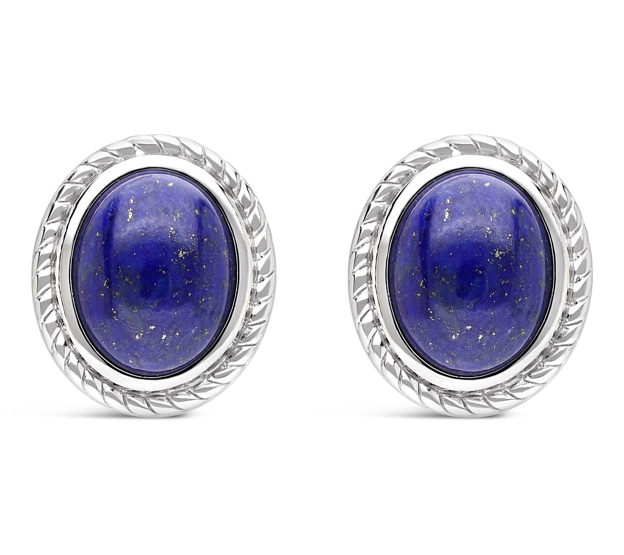 Ariva Sterling Arden Oval Gemstone Earrings