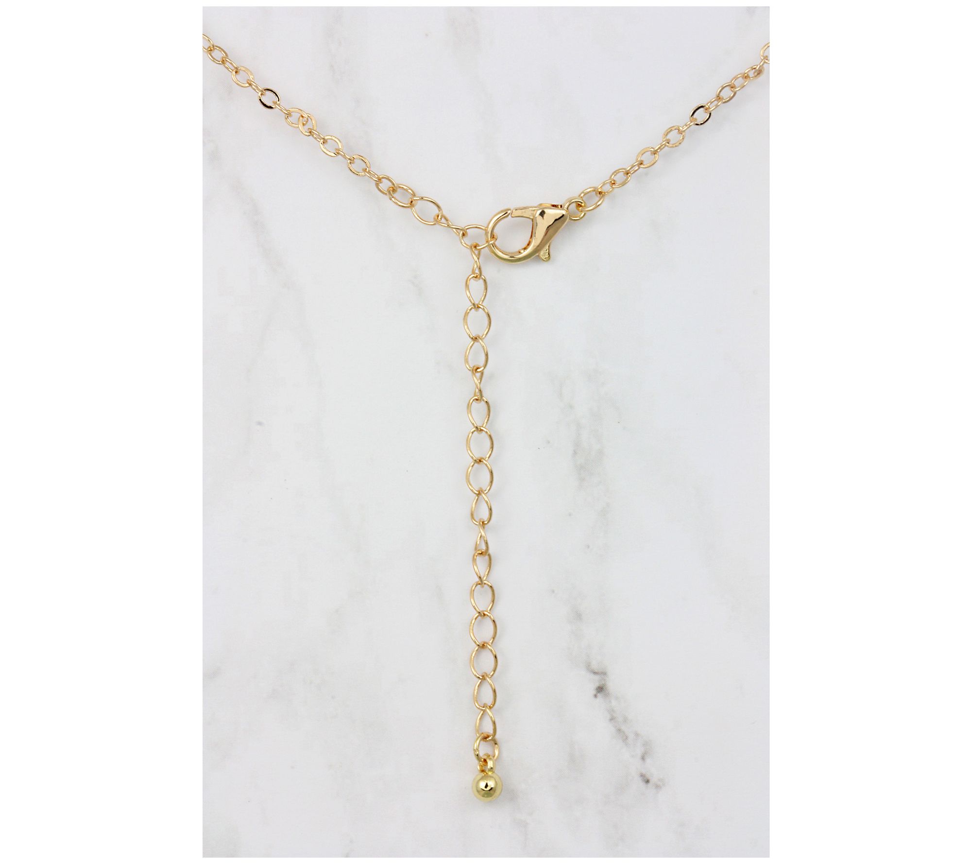 Irish Penny Coin Goldtone Bar Necklace