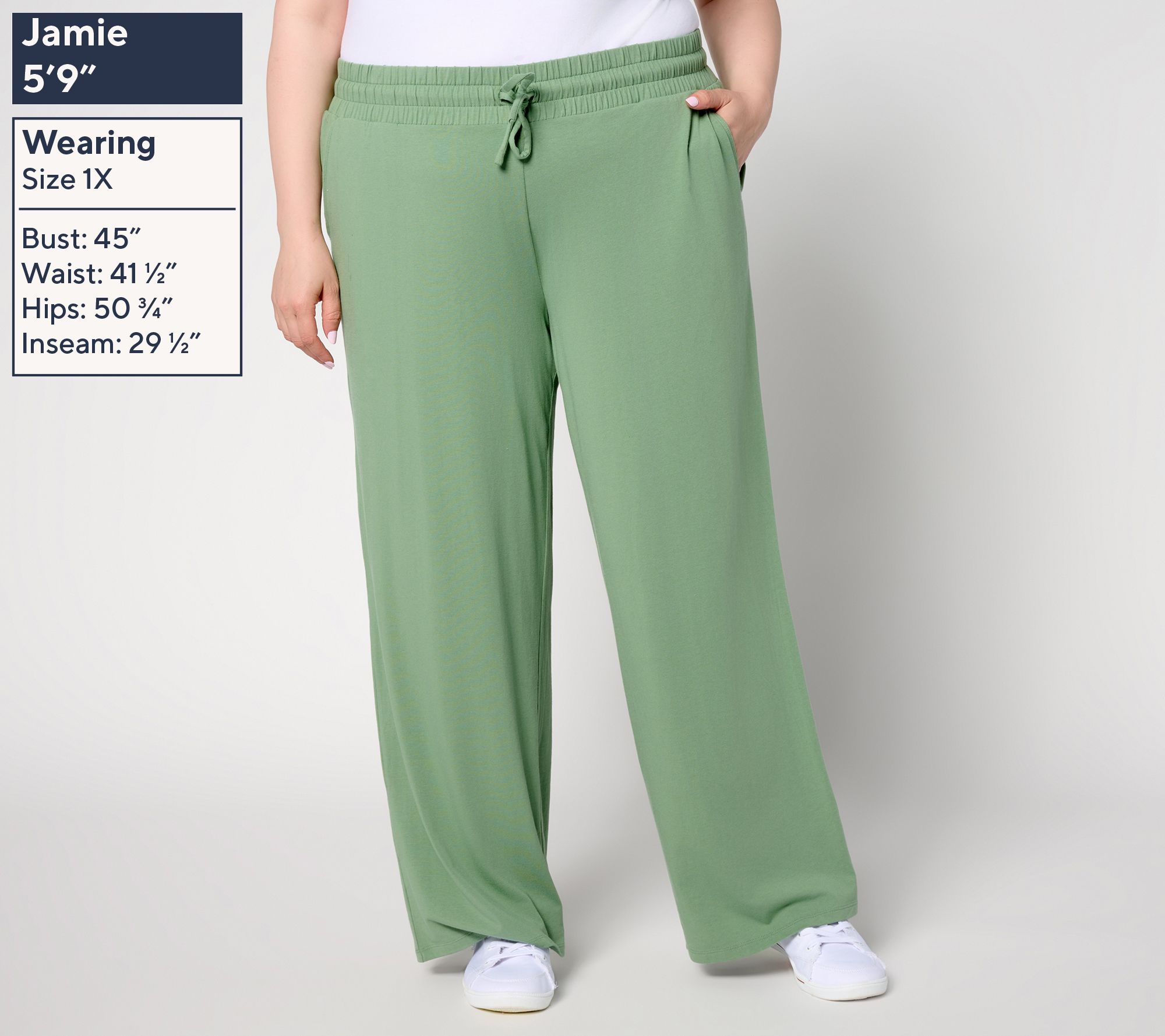 AnyBody Regular Cozy Knit 2-Pack Jogger and Full Length Pants