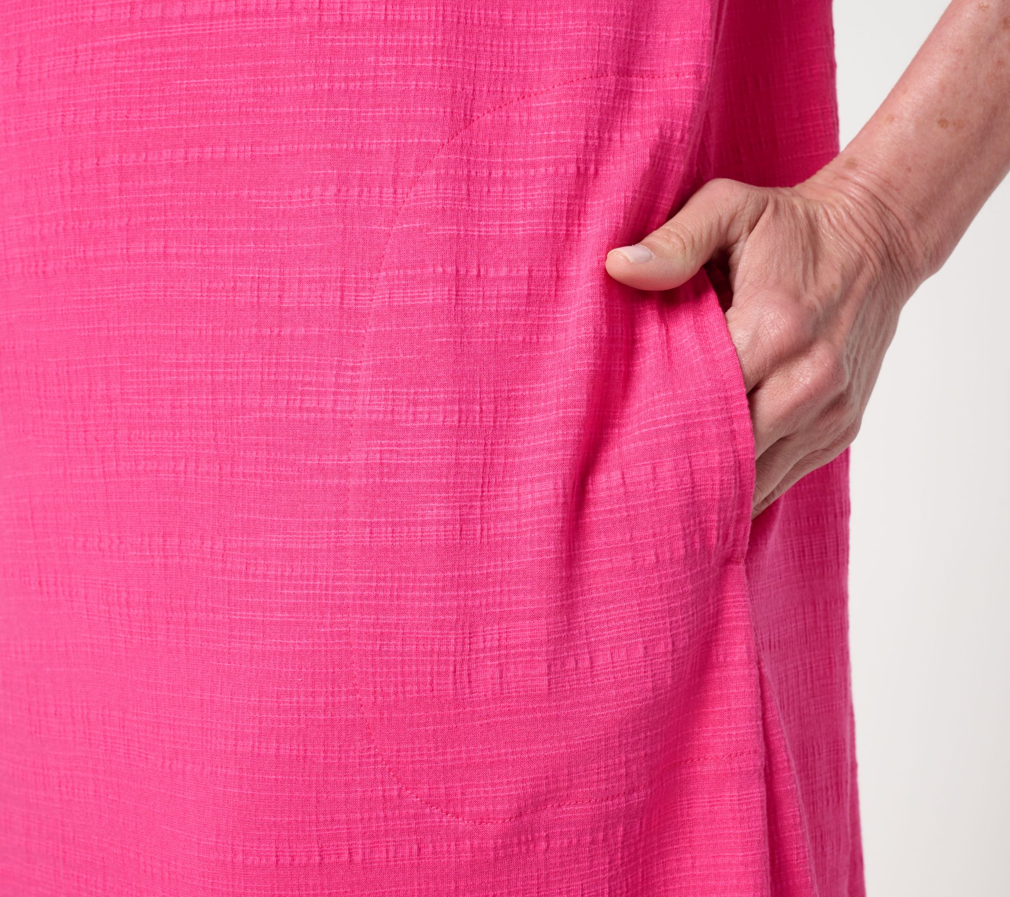 Stan Herman Crepe Knit Elbow Sleeve Halftan