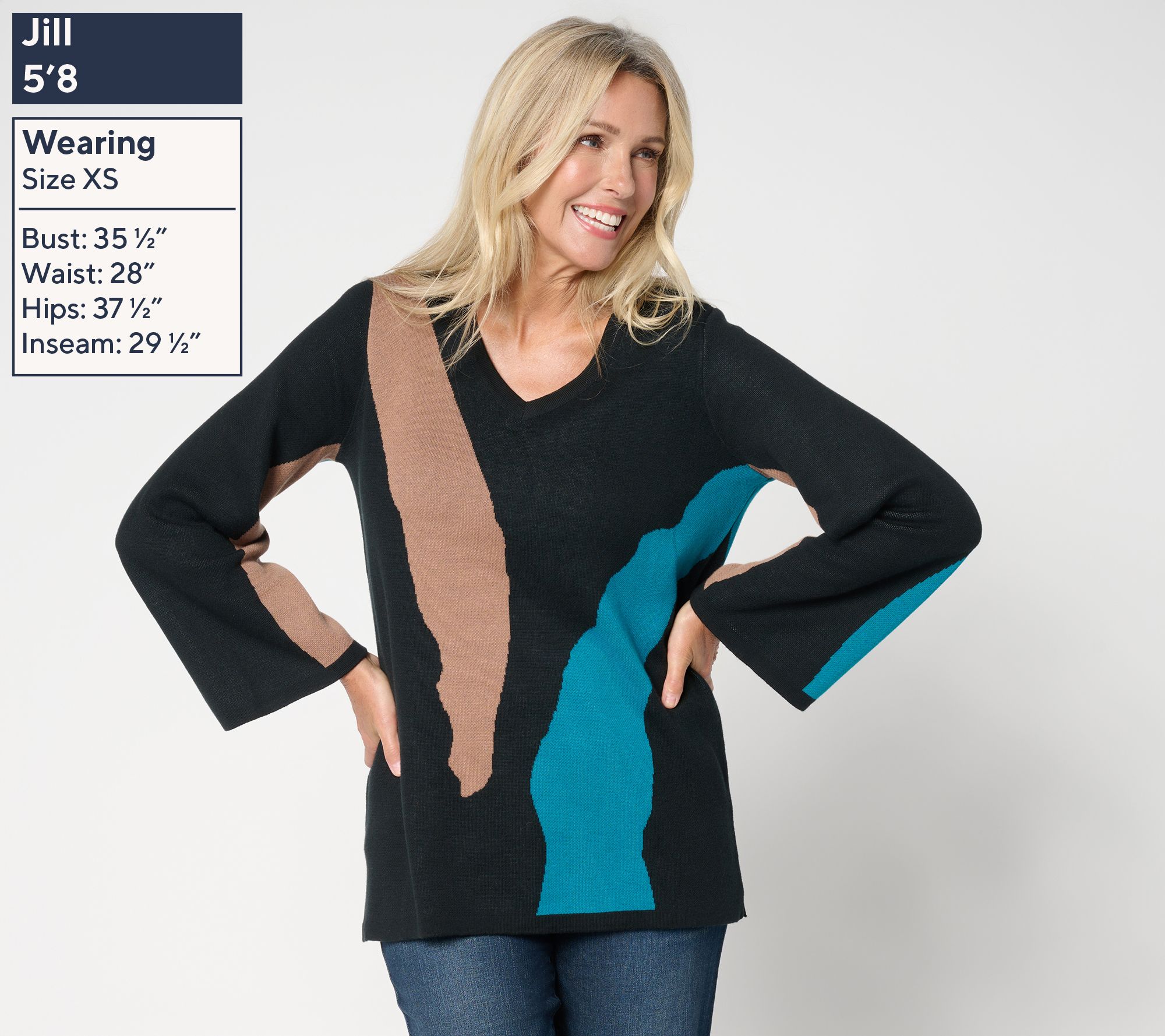 Brandis Dress Out Loud Wild Kat Intarsia Sweater