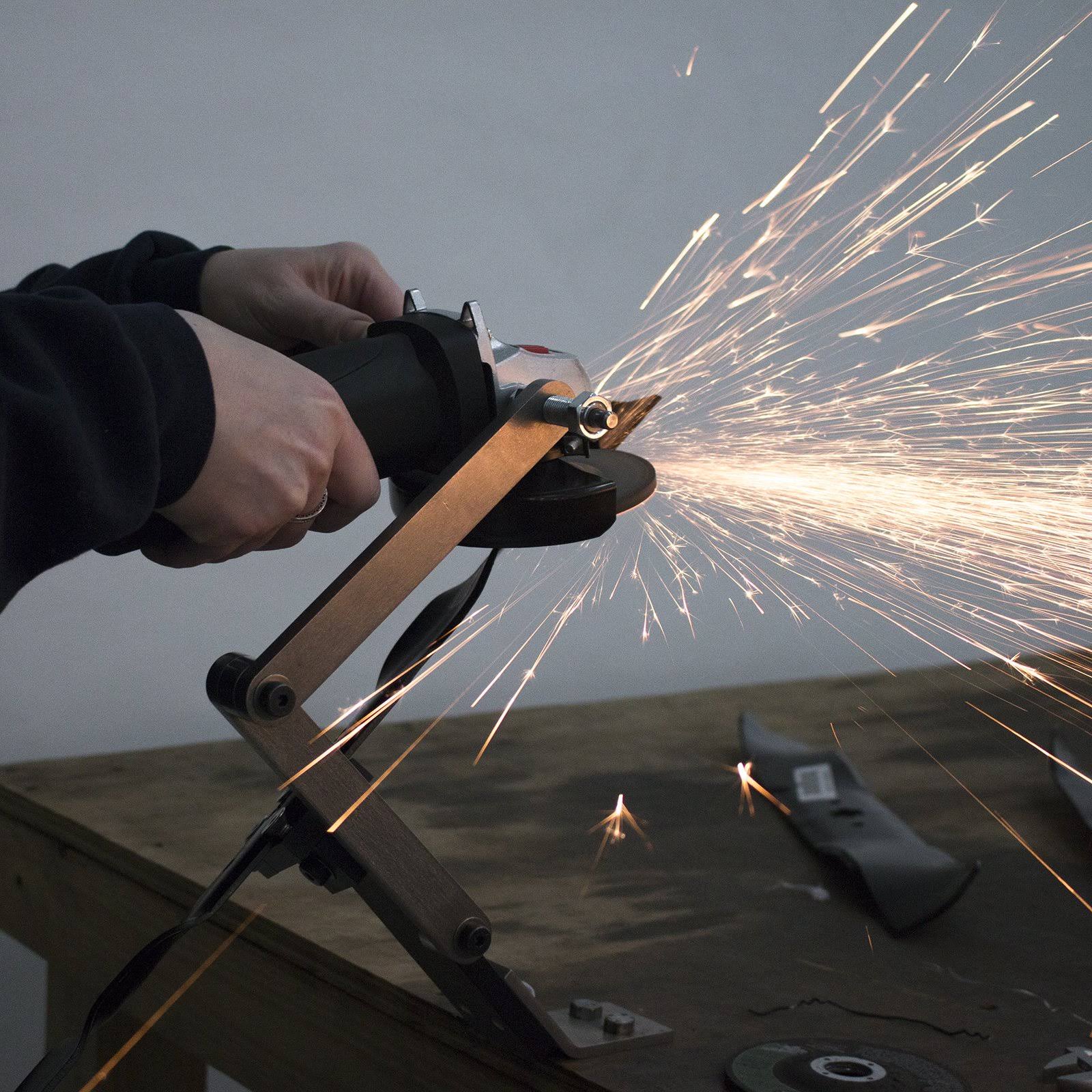 All American Sharpener 5000 Kit with Grinder for Standard Mulching Mower Blades