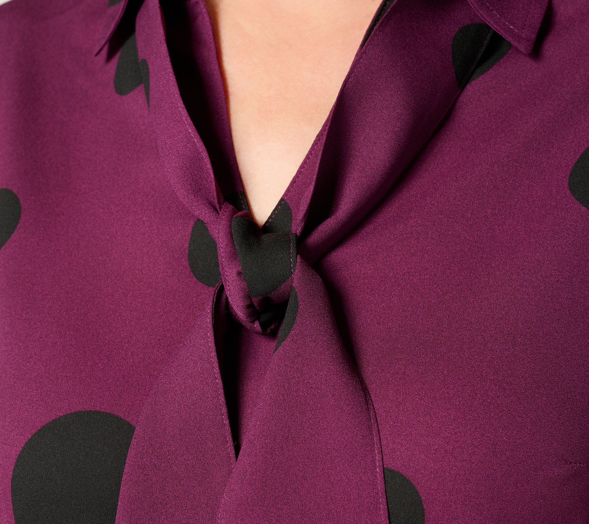 Brandis Dress out Loud Blouson Sleeve Bow Tied Blouse