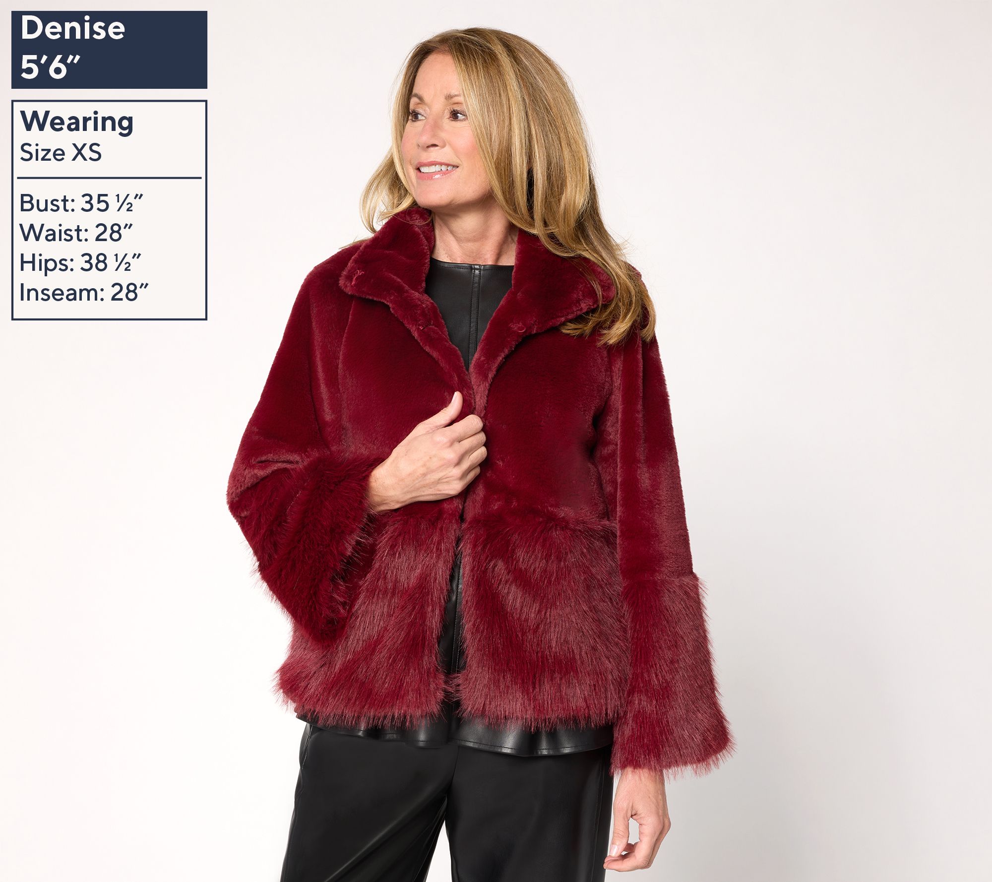 Carla Rockmore Collection Faux Fur Jacket