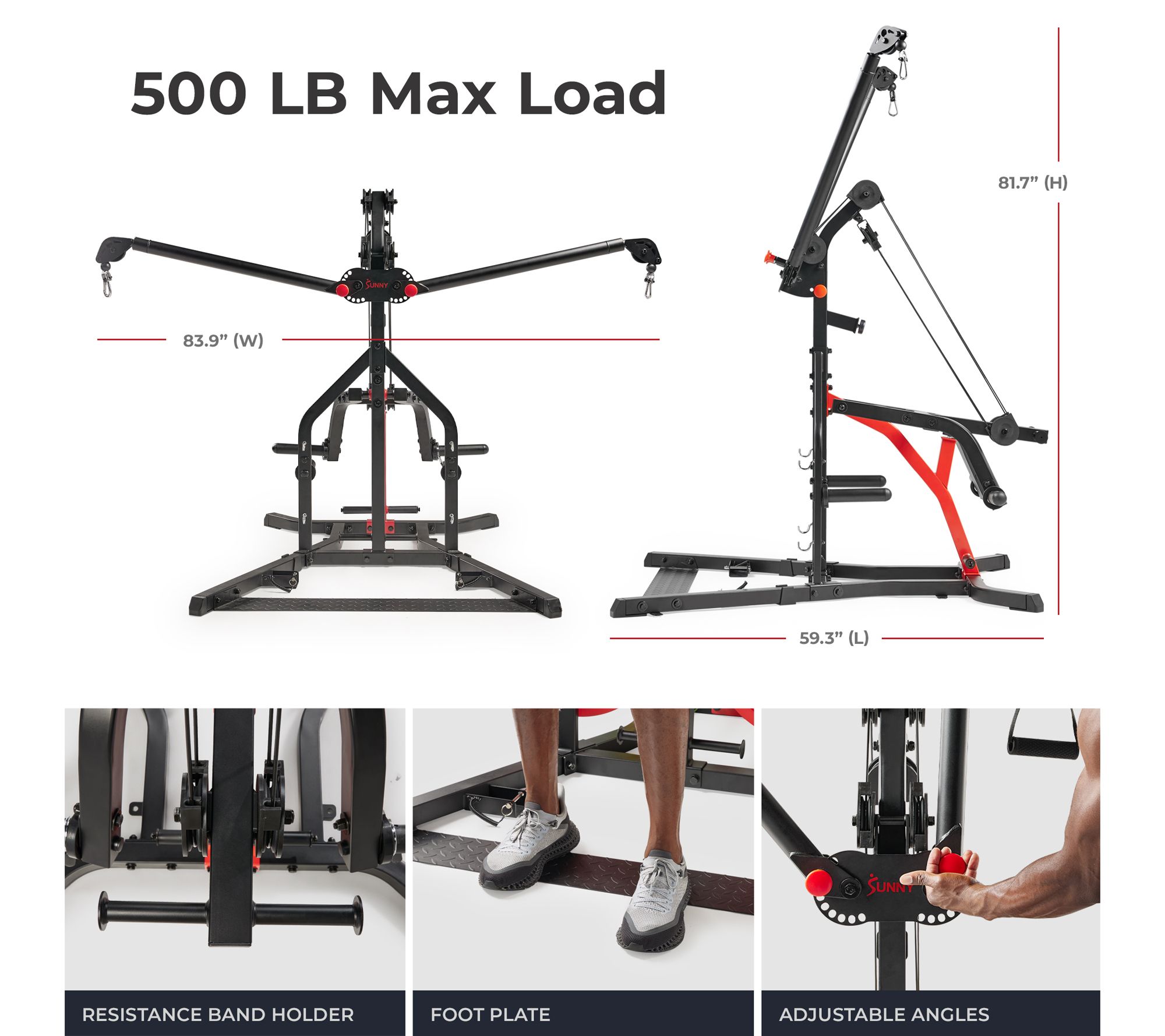 Sunny Multifunctional Strength Training Home Gym
