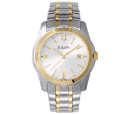Bulova Men's Two-Tone Stainless Steel BraceletWatch
