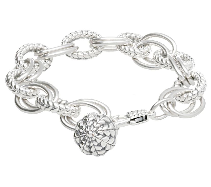 Tiffany Kay Studio Sterling Silver Herringbon e Link Bracelet