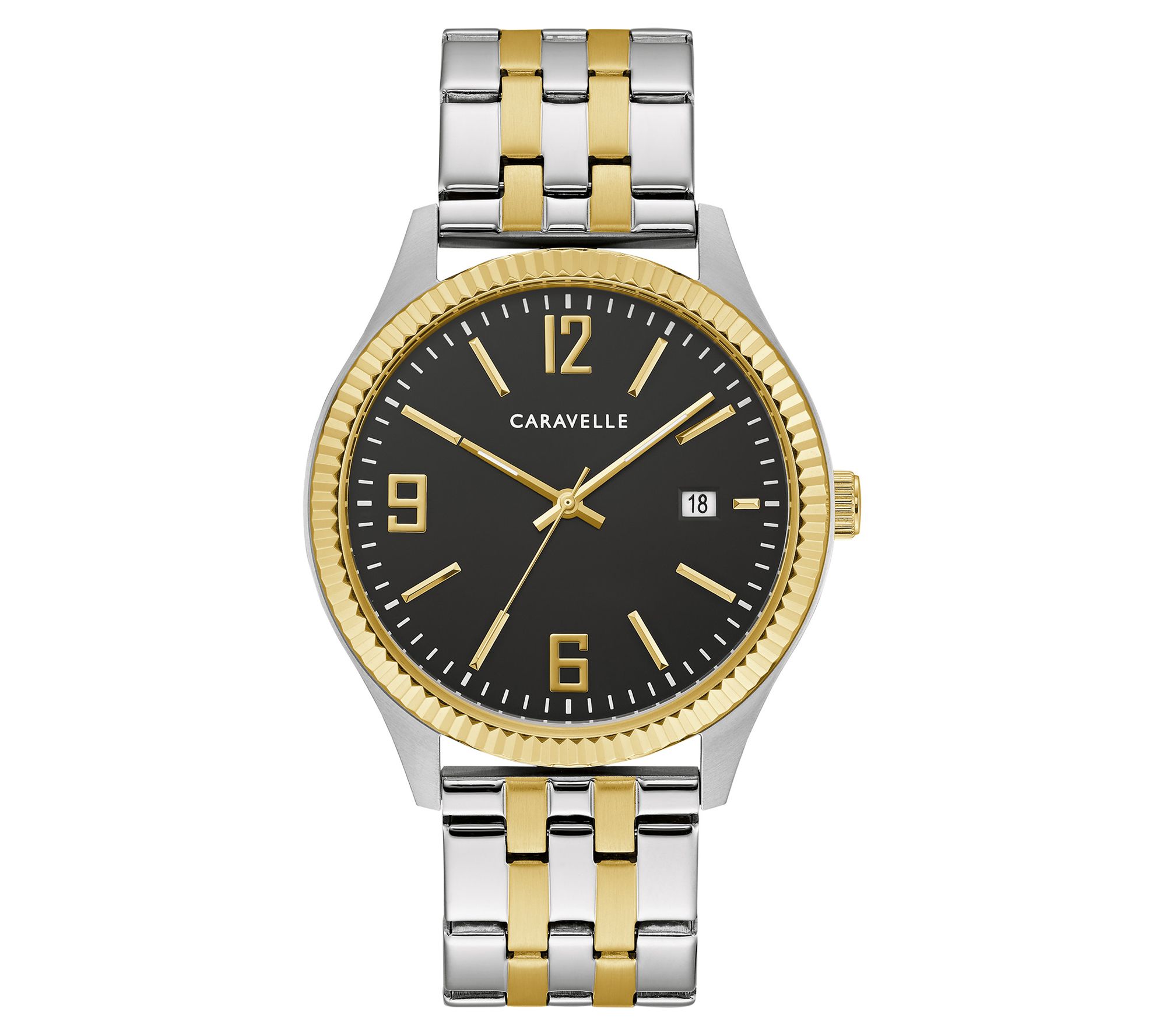 Caravelle by Bulova Men's Two-Tone Watch & Bracelet Box Set