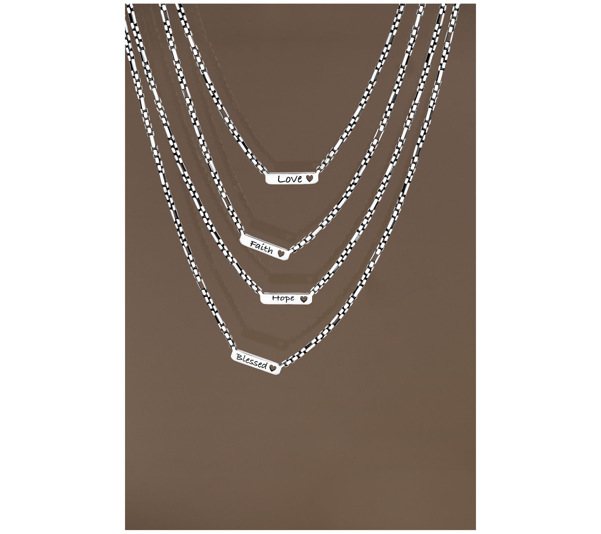 Christian James by Scott Grimes Sterling Silver Message Luciano Necklace 18.7g