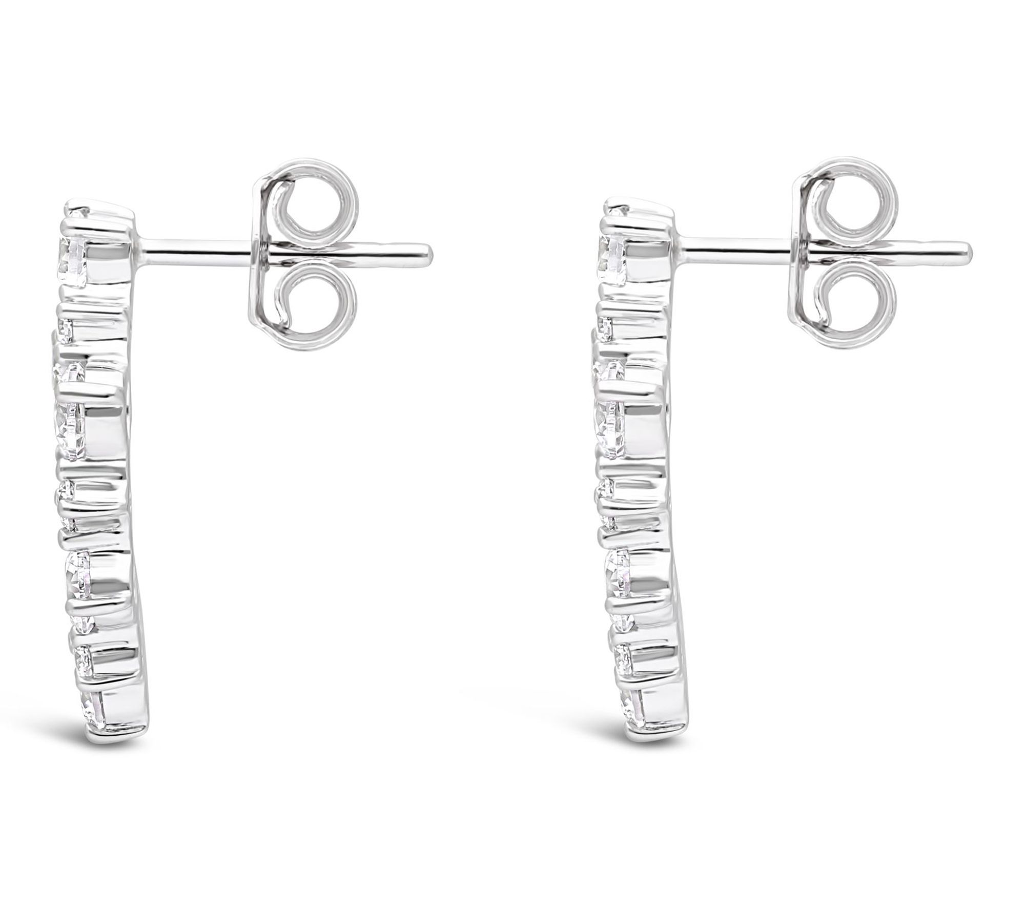 Ariva Sterling Silver Diamonique Galaxy Earrings