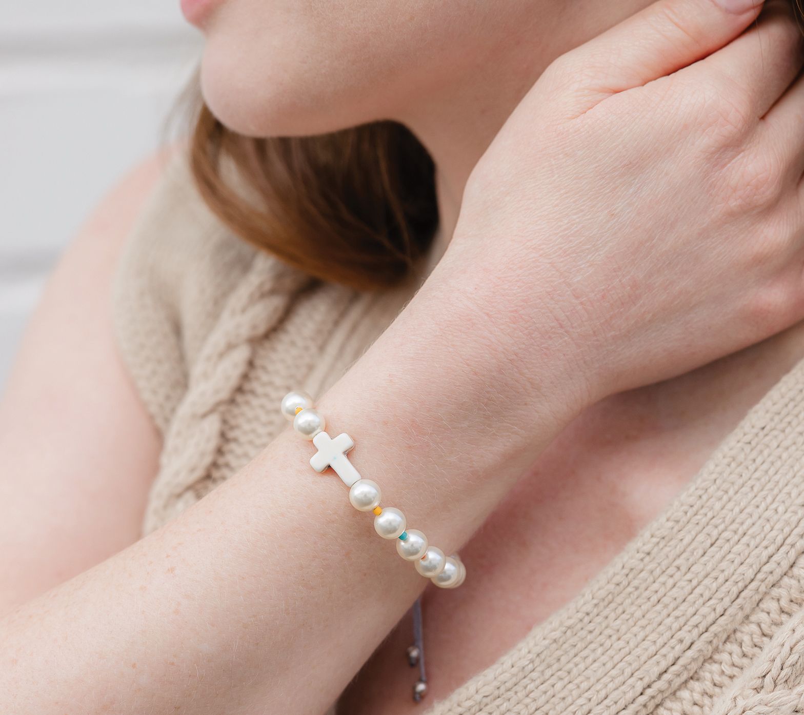 My Saint My Hero Divine Grace Cross Bracelet