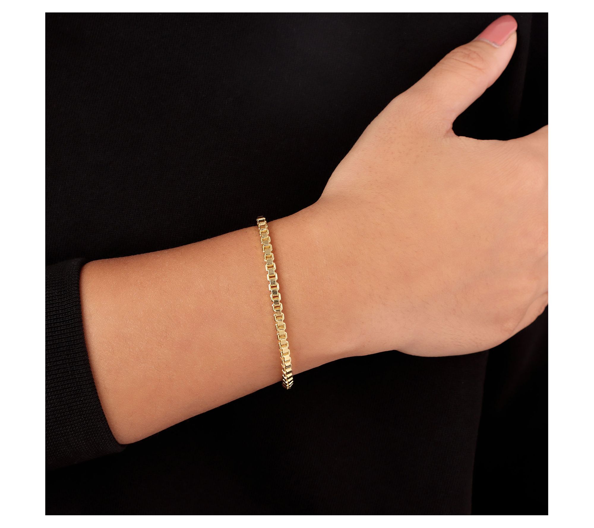 David Markstein Bronze Bold Box Chain bracelet