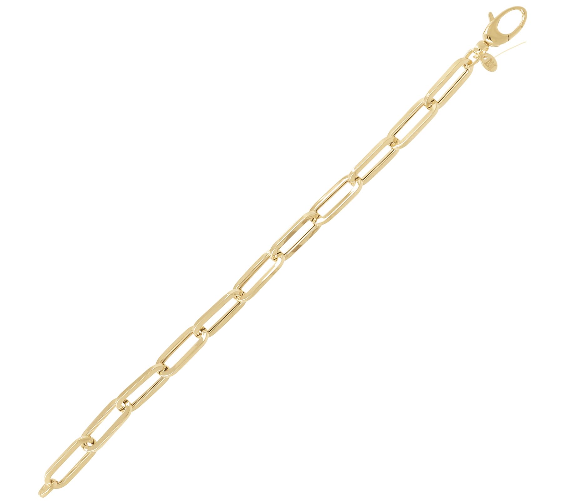 Alberto Milani Paperclip Link Bracelet, 14K Gold, 5.5g