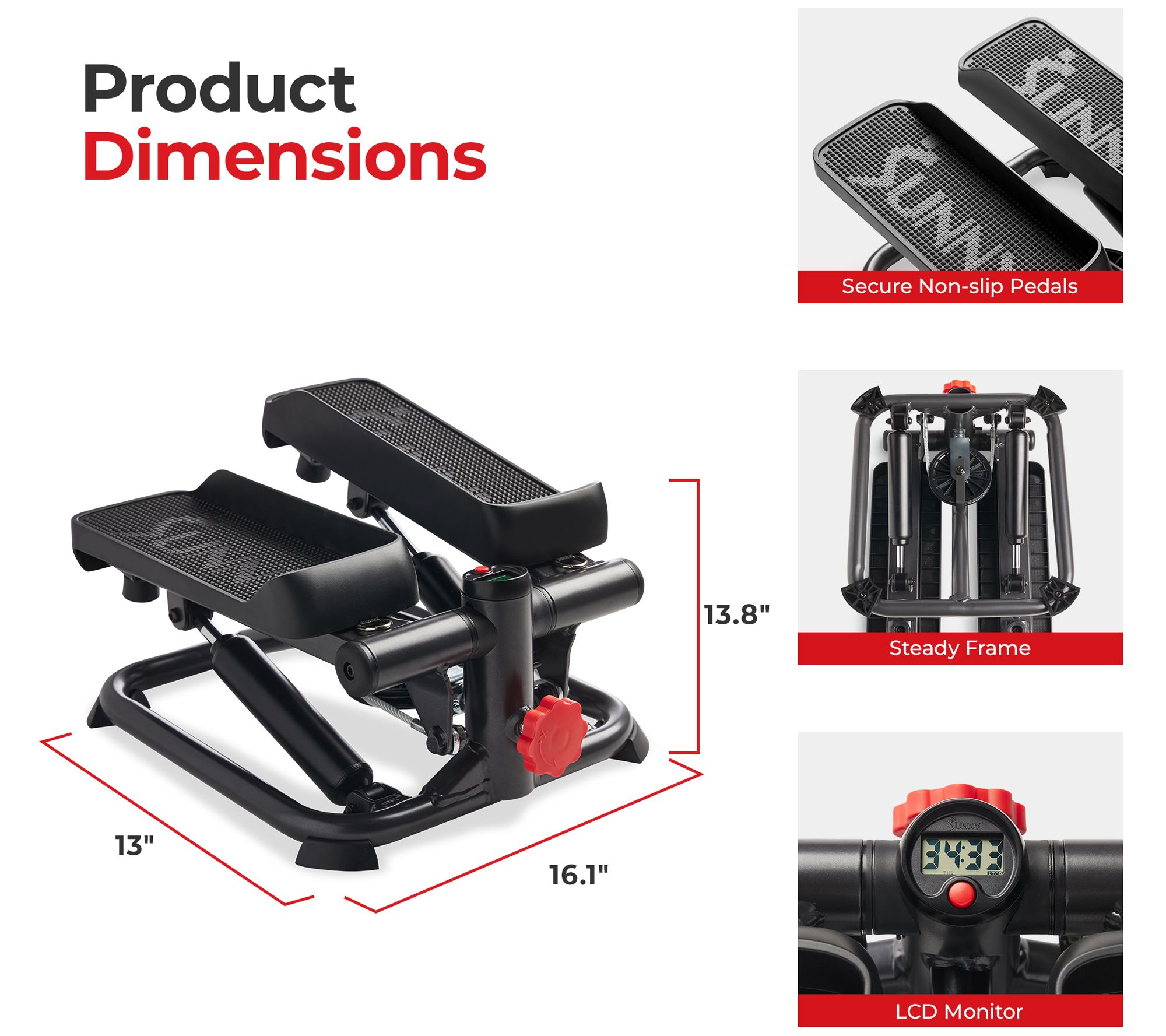 Sunny Health & Fitness Total Body Smart Stepper