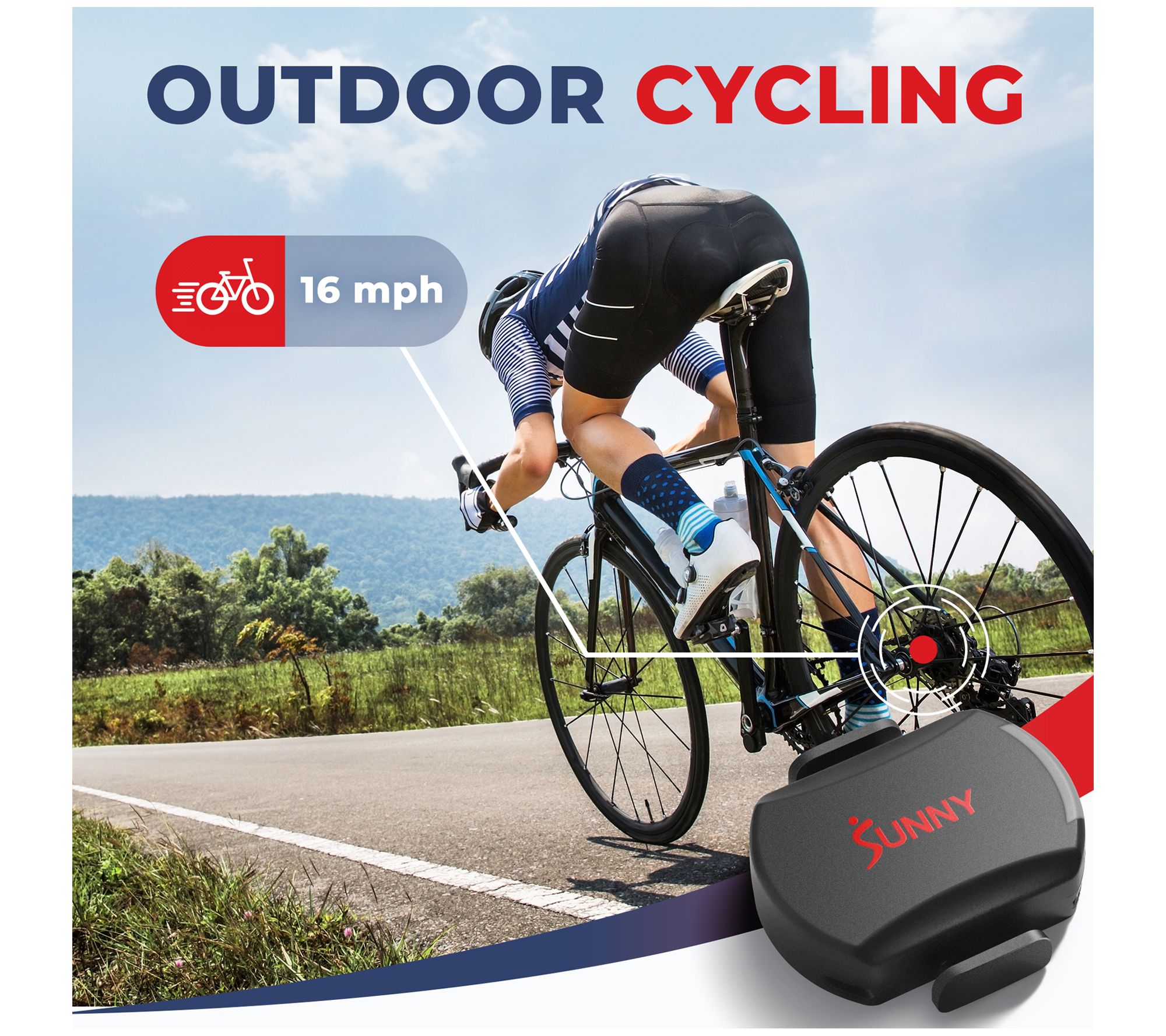 Sunny Fitness Exercise Cycling 2-in-1 Advanced Cadence/RPM