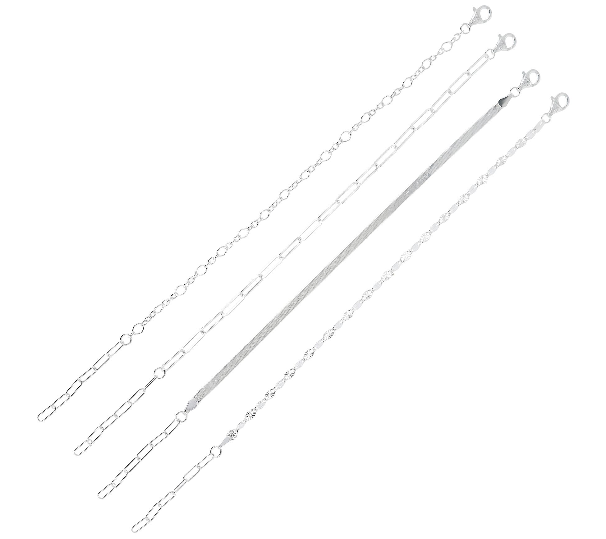 UltraFine Silver Set of 4 Adjustable Bracelets.8g