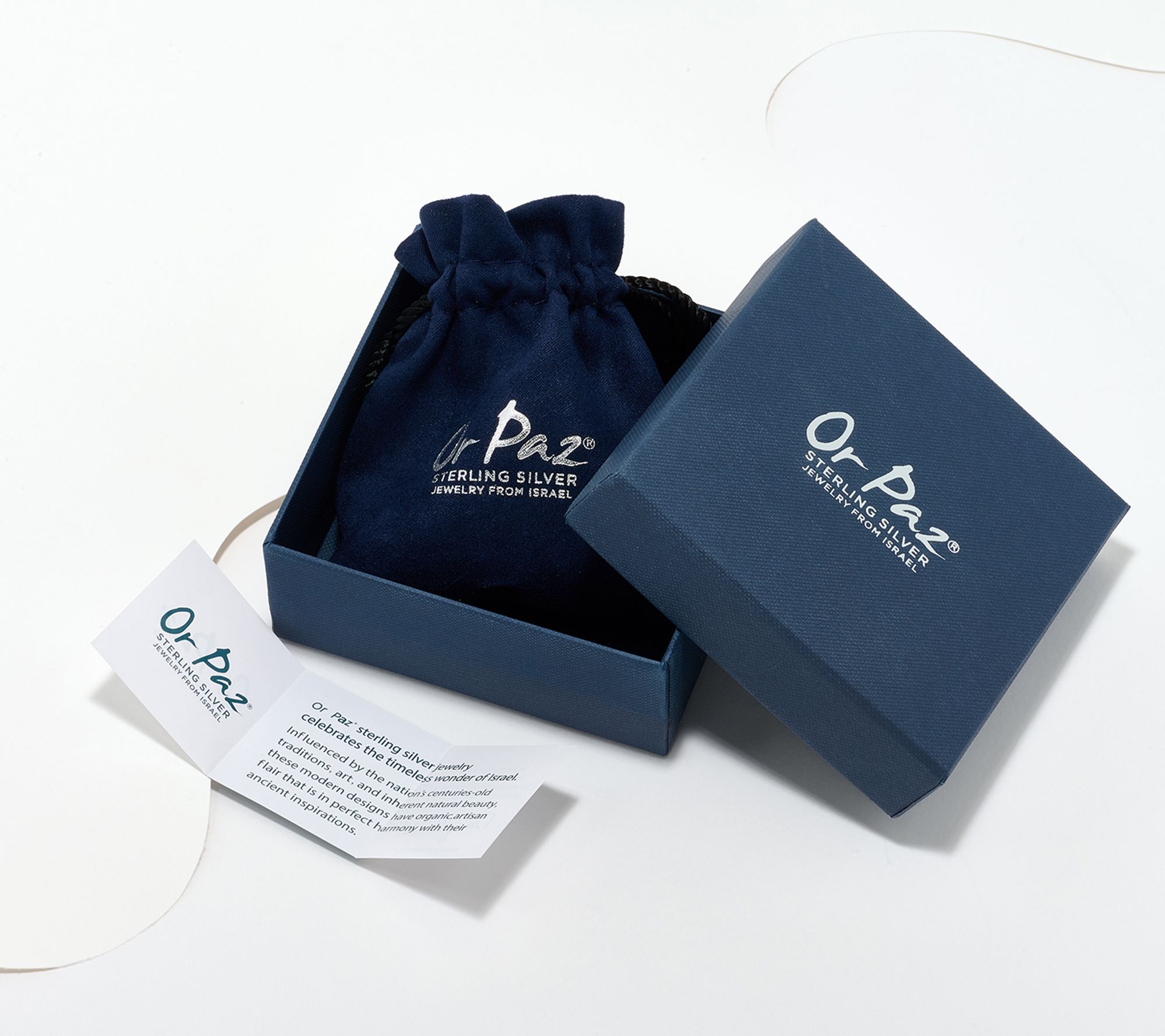 Or Paz Sterling Silver Pear Gemstone Pendant Necklace