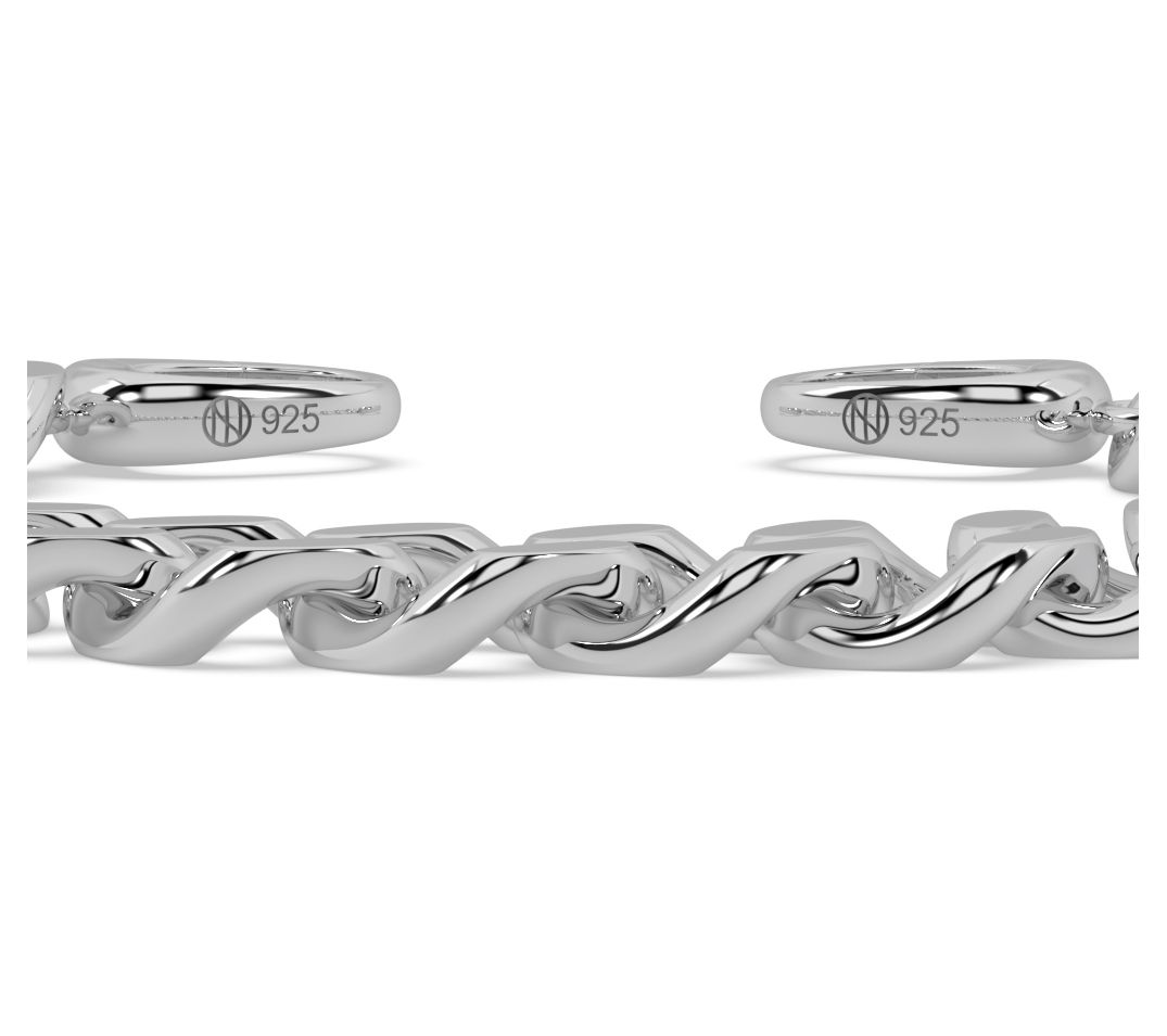ONI Fine Jewelry Sterling Silver Bold Cuban Link Bracelet