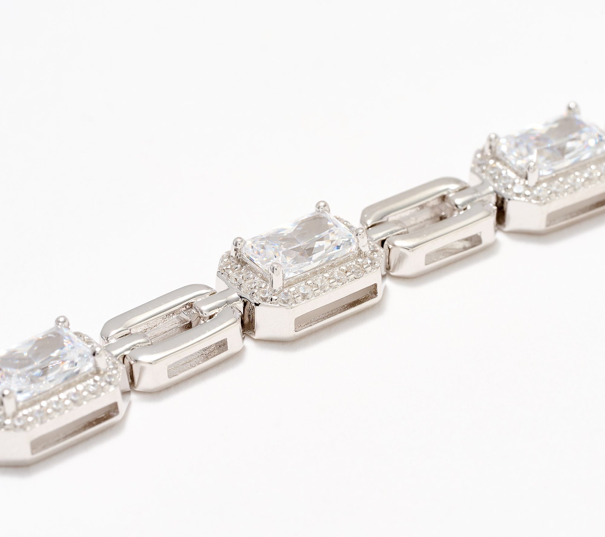 Diamonique x Kathy Levine First Class Tennis Bracelet Sterling Silver