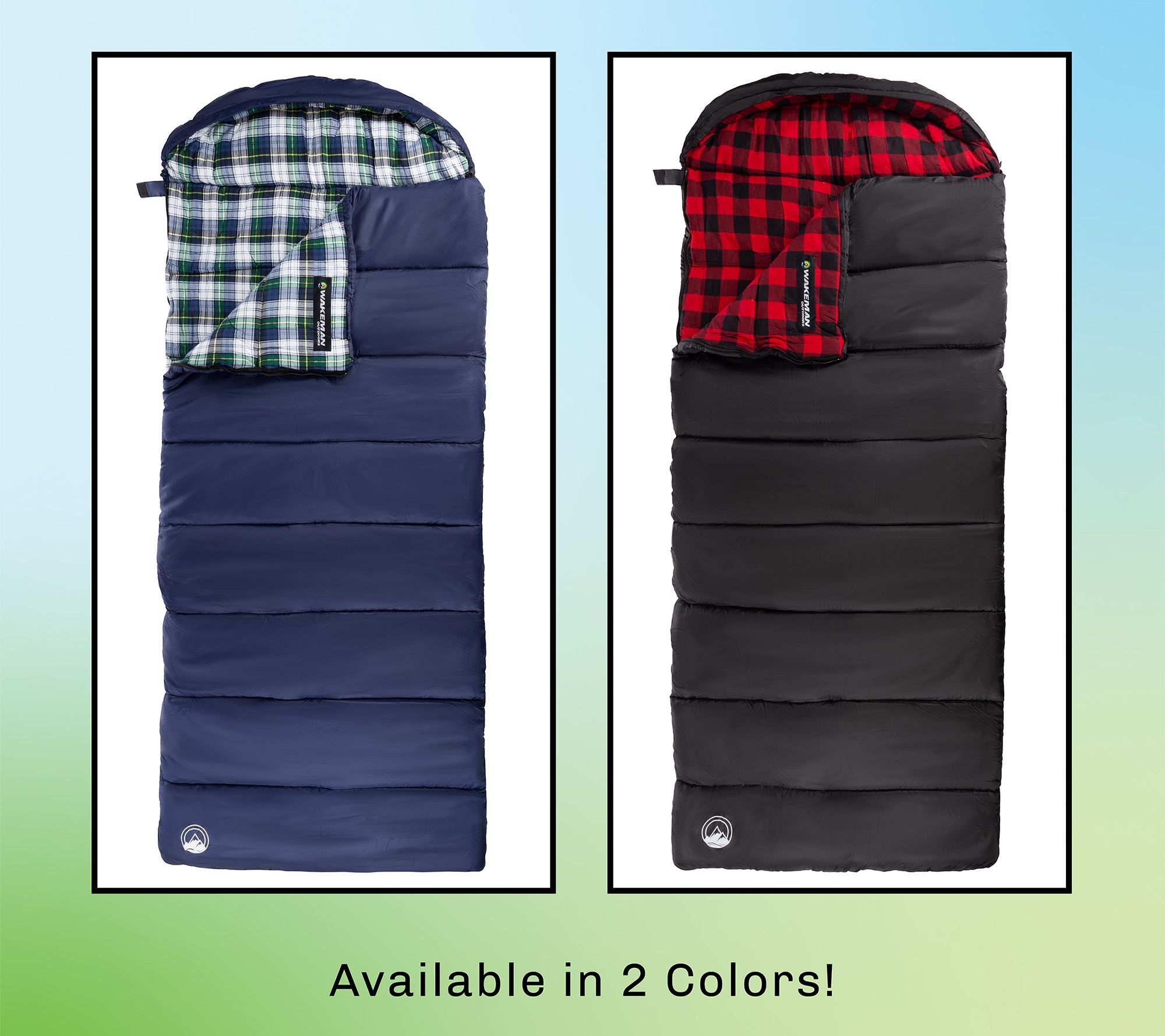 Wakeman XL Sleeping Bag 32F Comfort Rated Envelope-Style